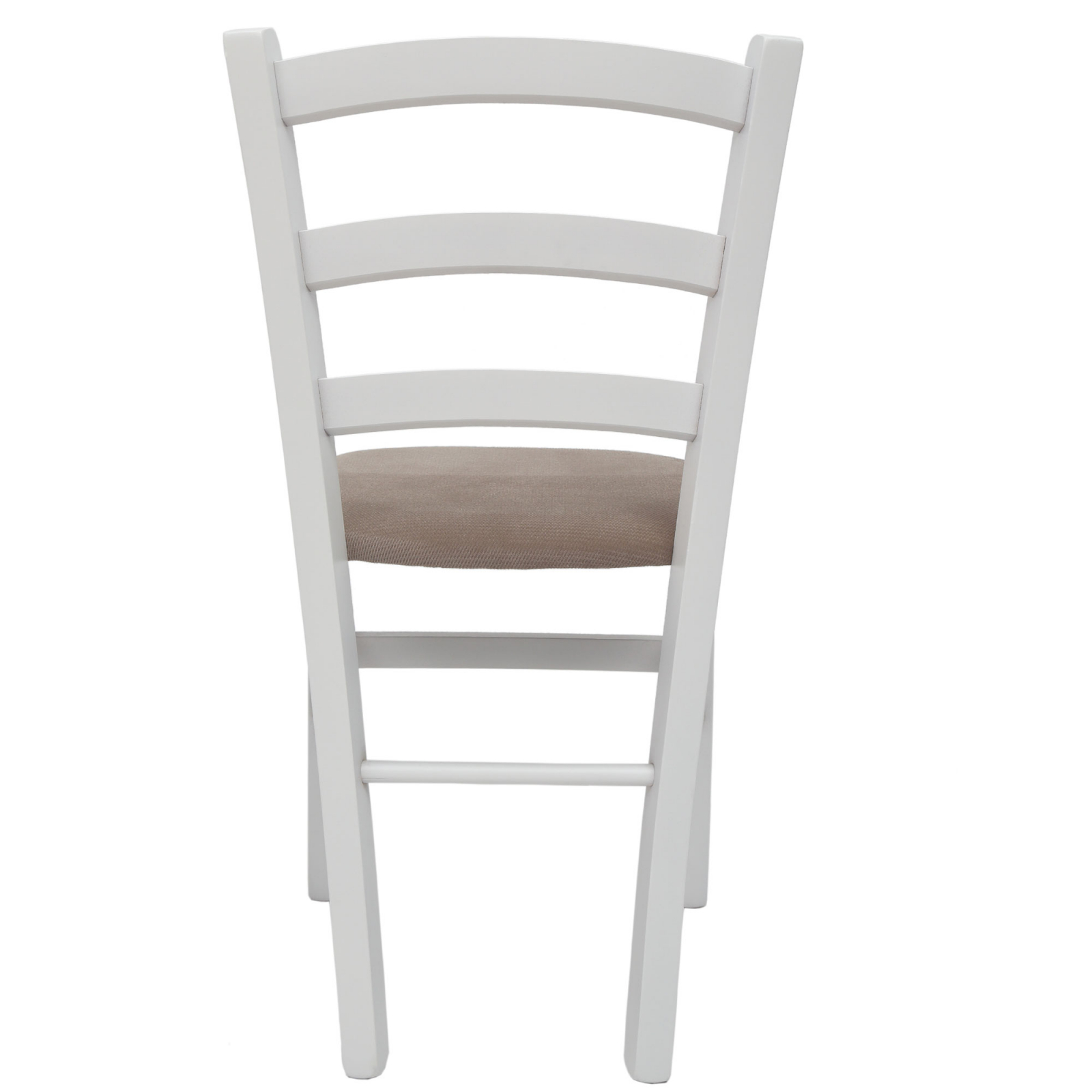 Scaun Paesana, cadru fag, culoare alb, material stofa K8 crem [2]