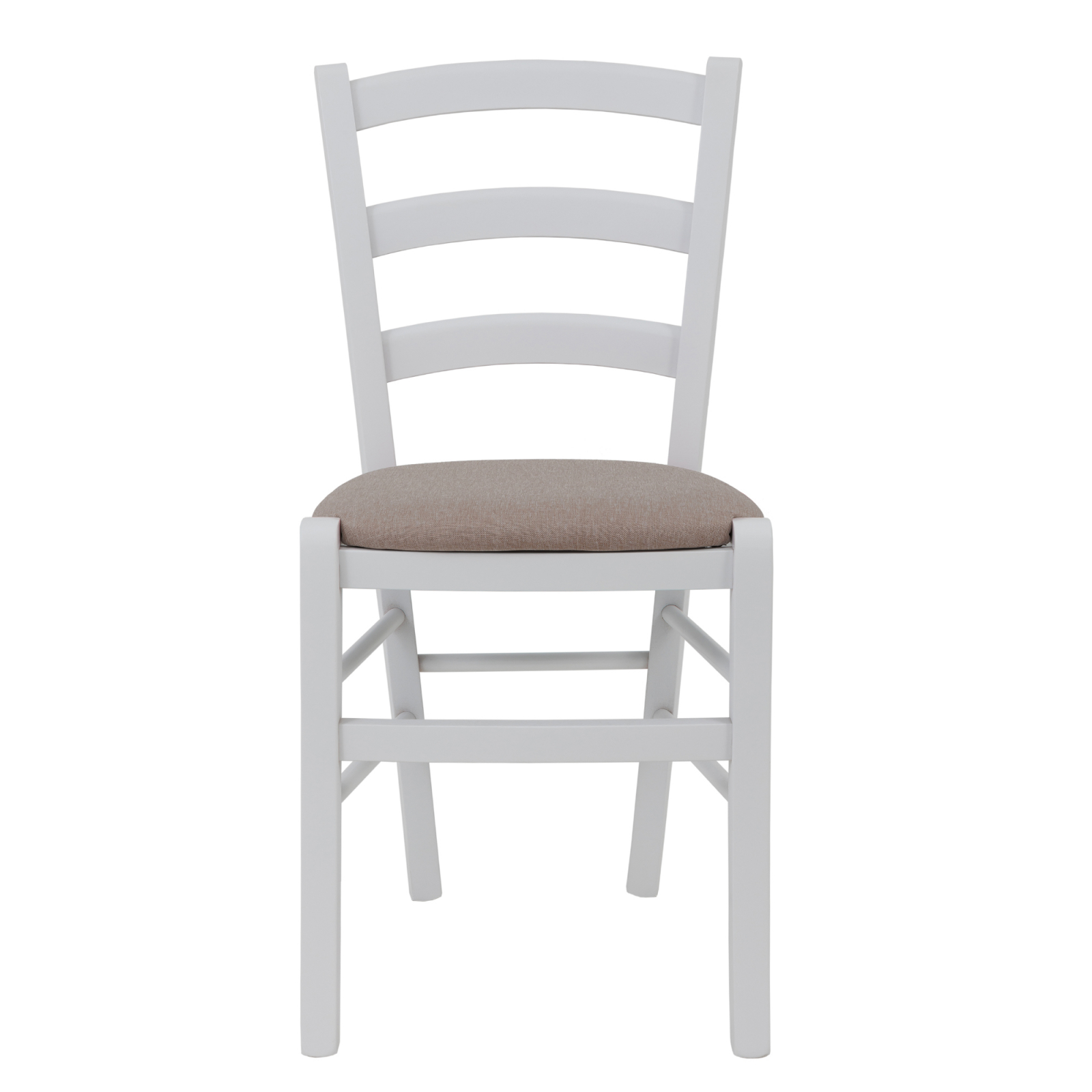 Scaun Paesana, cadru fag, culoare alb, material stofa S17 bej [1]