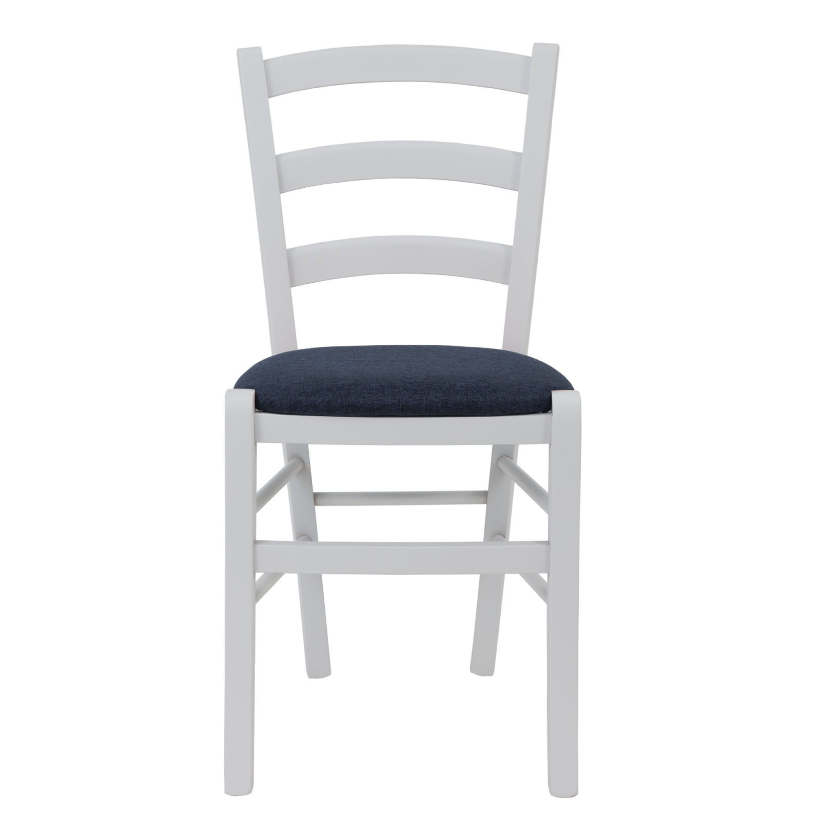 Scaun Paesana, cadru fag, culoare alb, material stofa S80 albastru [1]