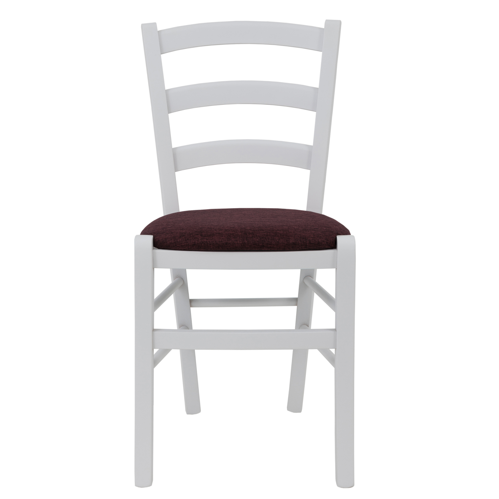 Scaun Paesana, cadru fag, culoare alb, material stofa S78 bordo [1]
