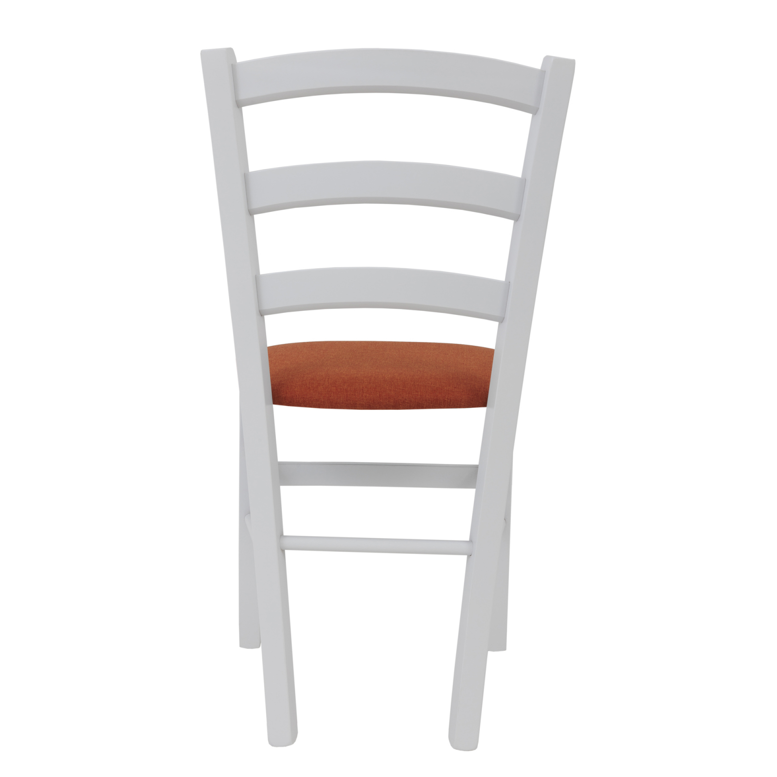 Scaun Paesana, cadru fag, culoare alb, material stofa S25 portocaliu [3]
