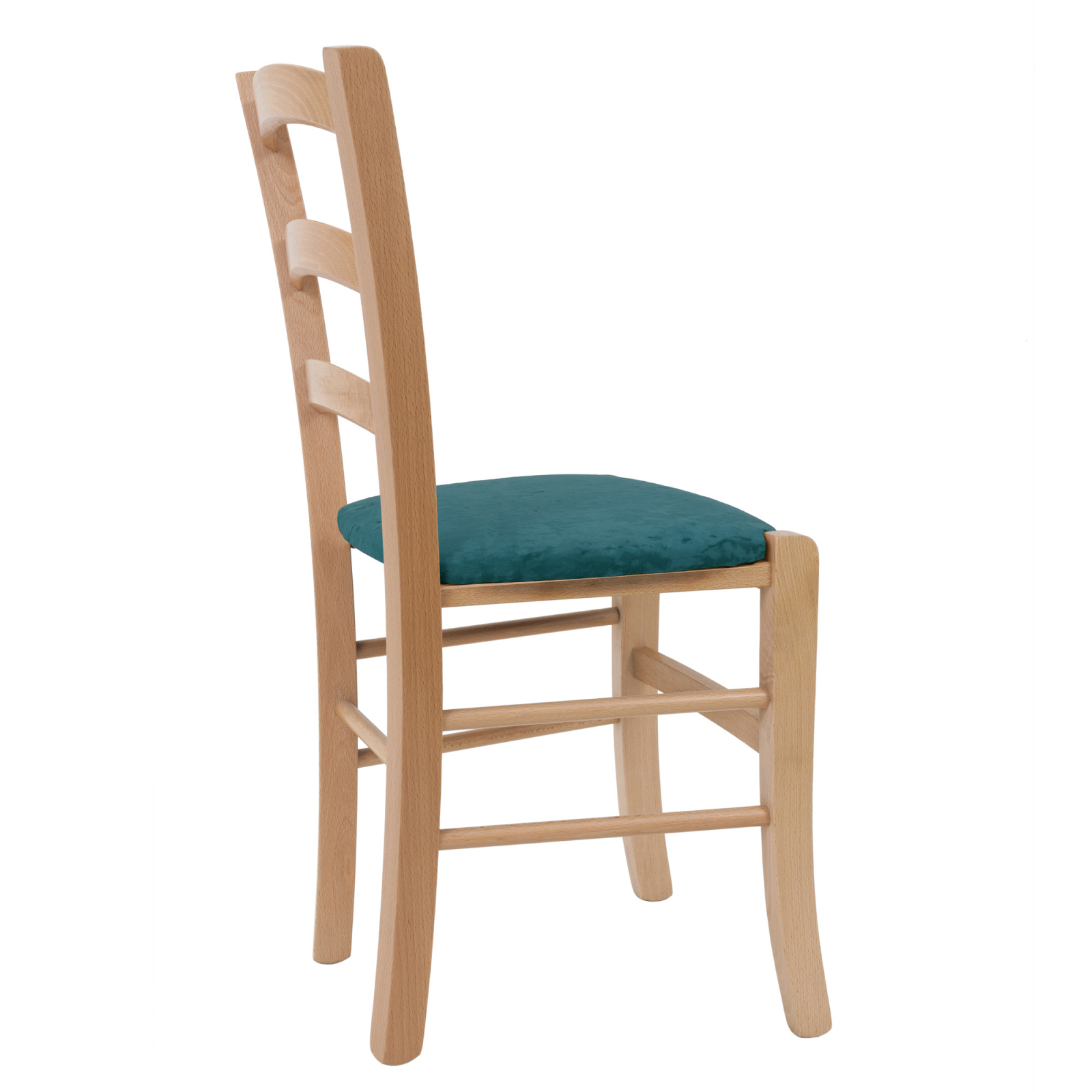 Scaun Paesana, cadru fag, material stofa E22 turcoaz [2]