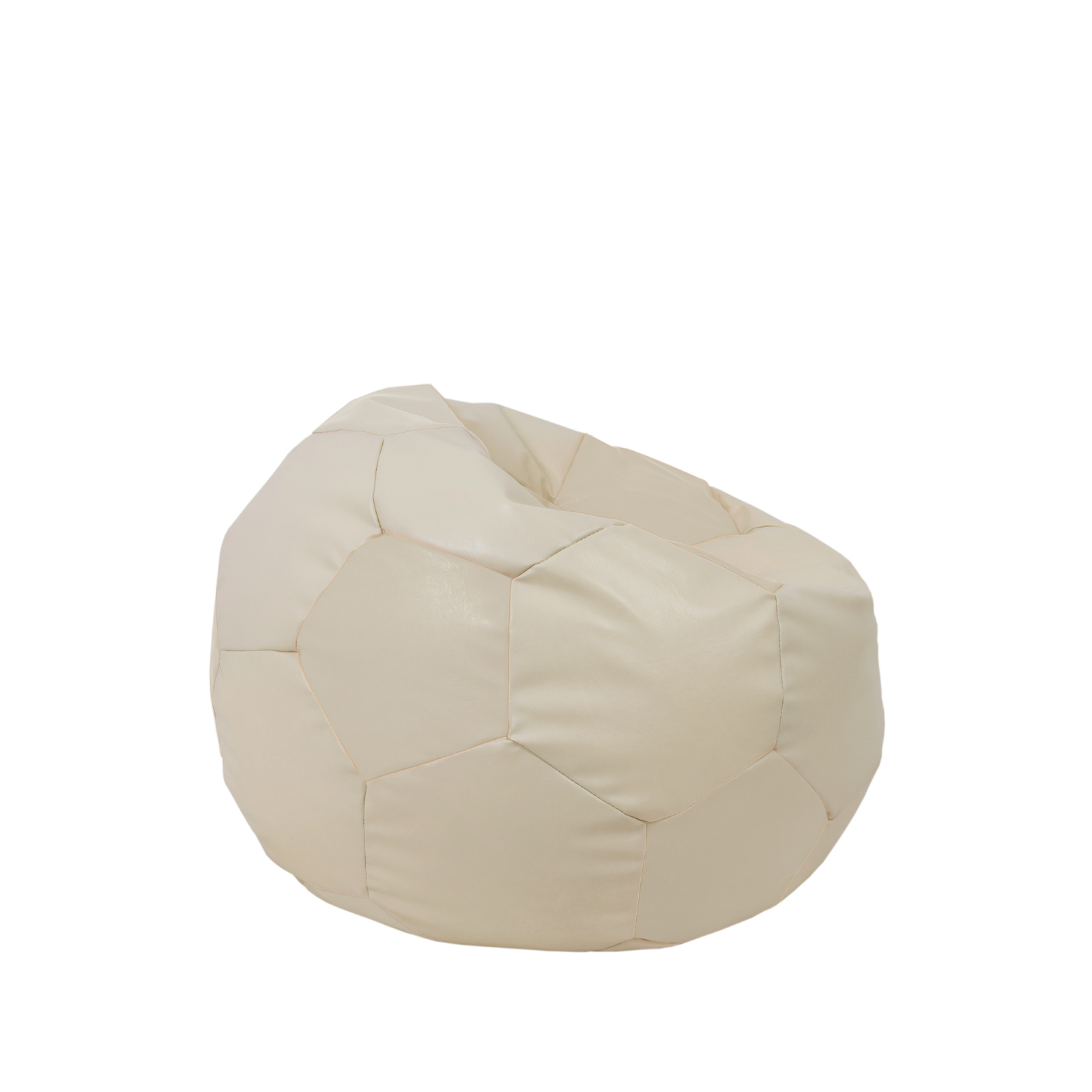 Baby Ball - fotoliu puf - imitatie piele crem [1]