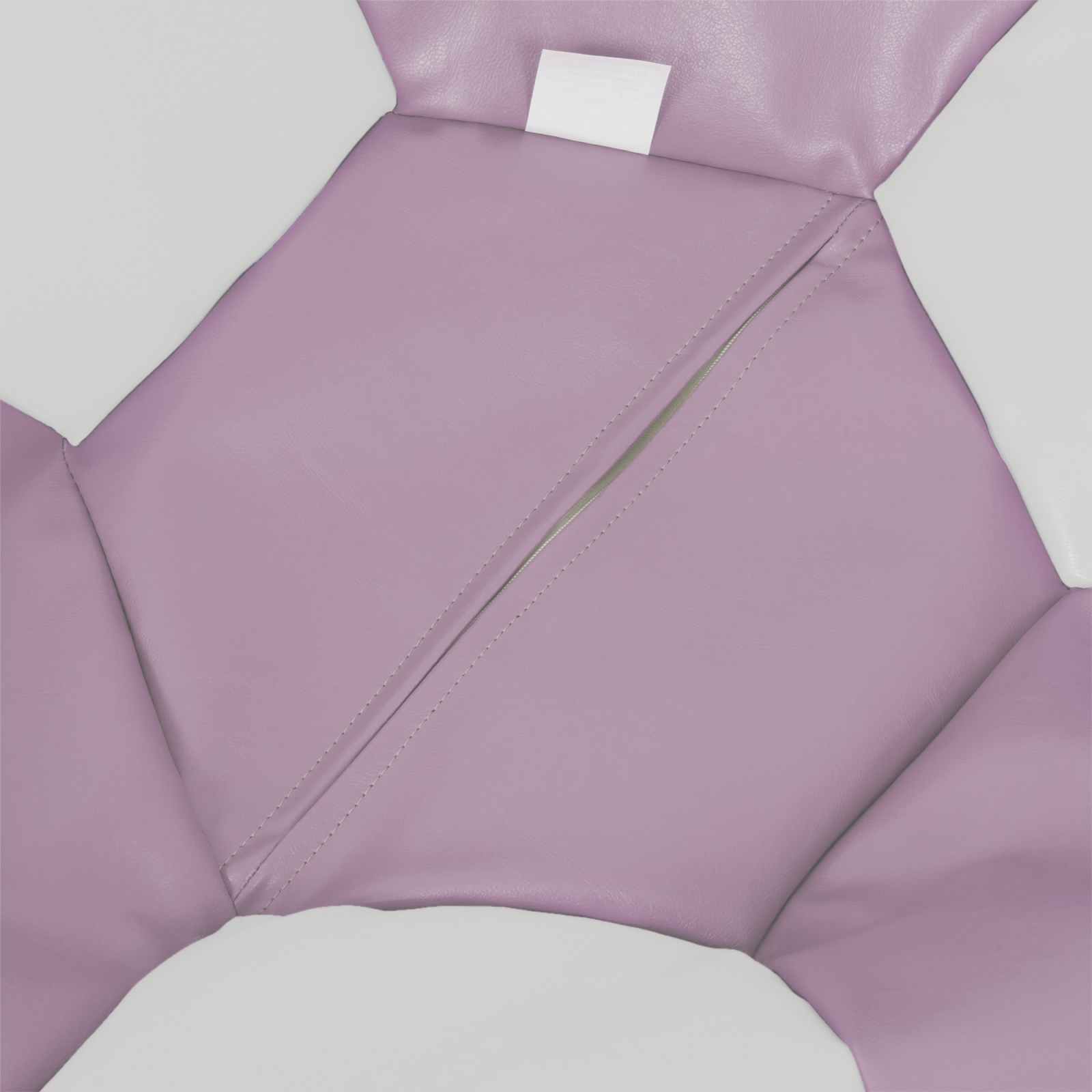 Baby Ball - fotoliu puf - imitatie piele mov/alb [2]
