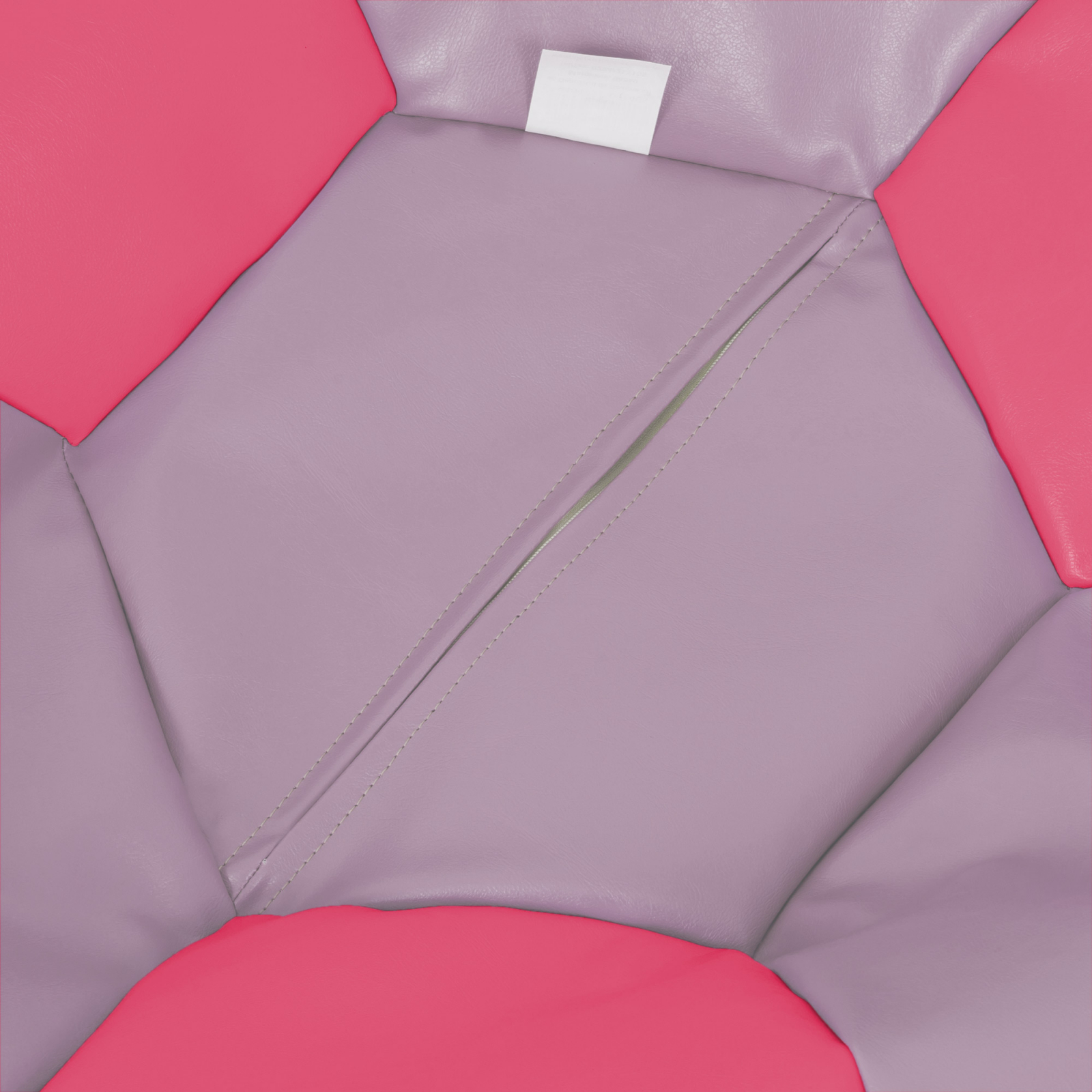 Baby Ball - fotoliu puf - imitatie piele mov/roz [2]