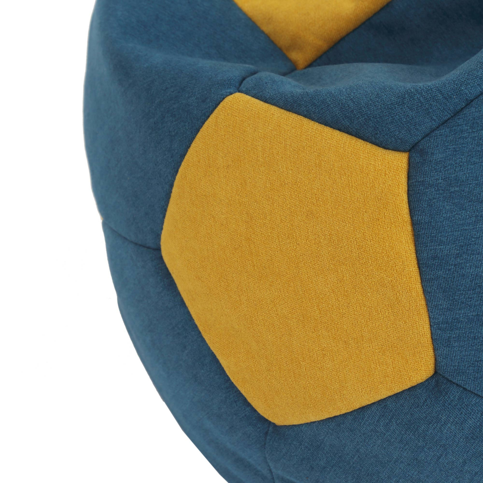 Baby Ball - fotoliu puf -stofa D-turcoaz/galben [3]