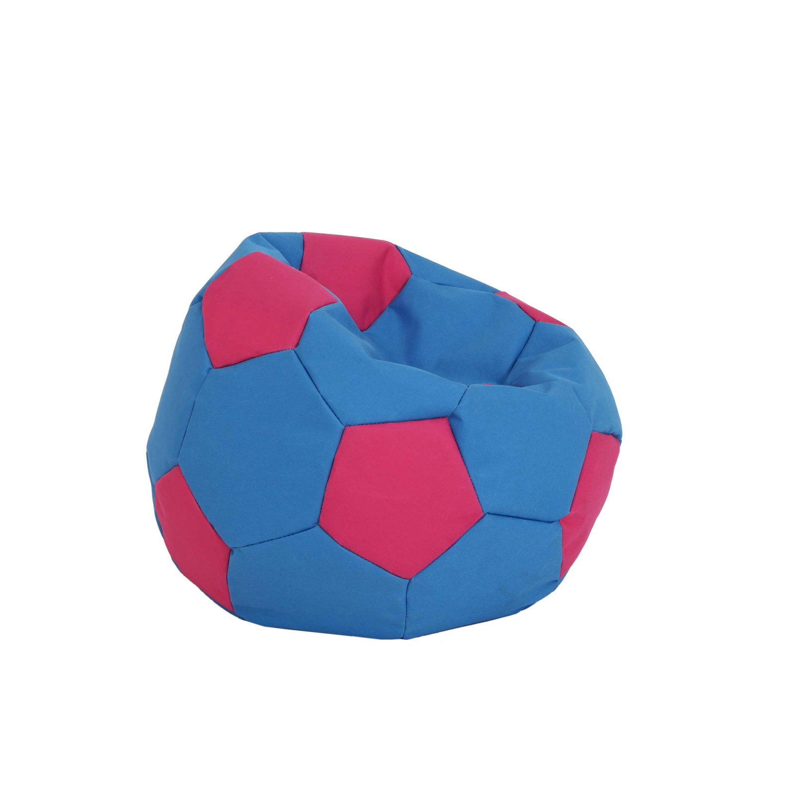Baby Ball - fotoliu puf - stofa impermeabila albastru/roz [1]