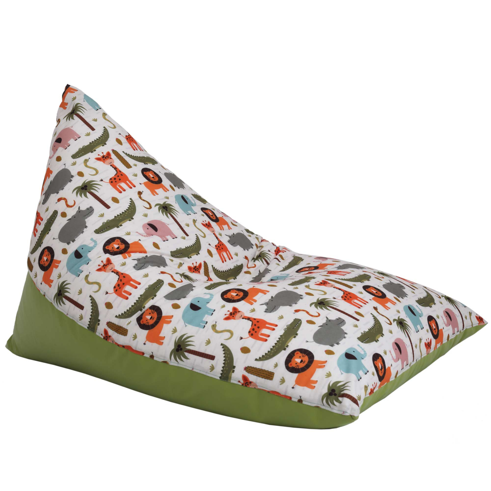 Bean bag Relax - Animale safari - Imitatie piele verde [1]