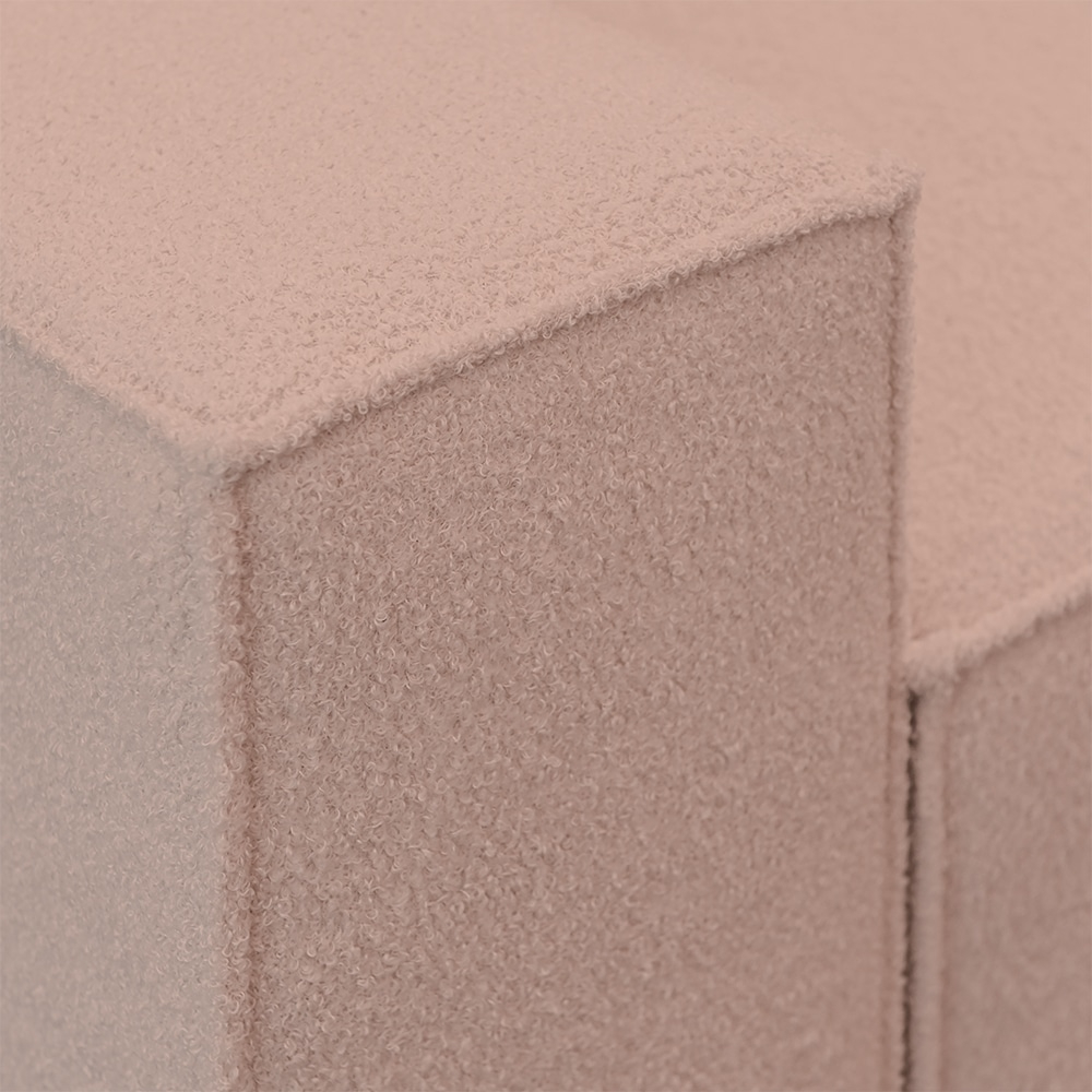 Canapea extensibila Nube cu lada de depozitare, N61 roz pudra, 230x100x82 [5]