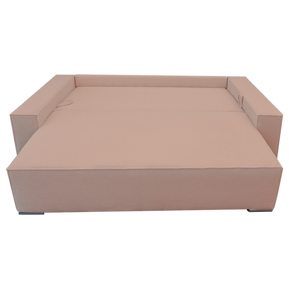 Canapea extensibila Nube cu lada de depozitare, N61 roz pudra, 230x100x82 [3]