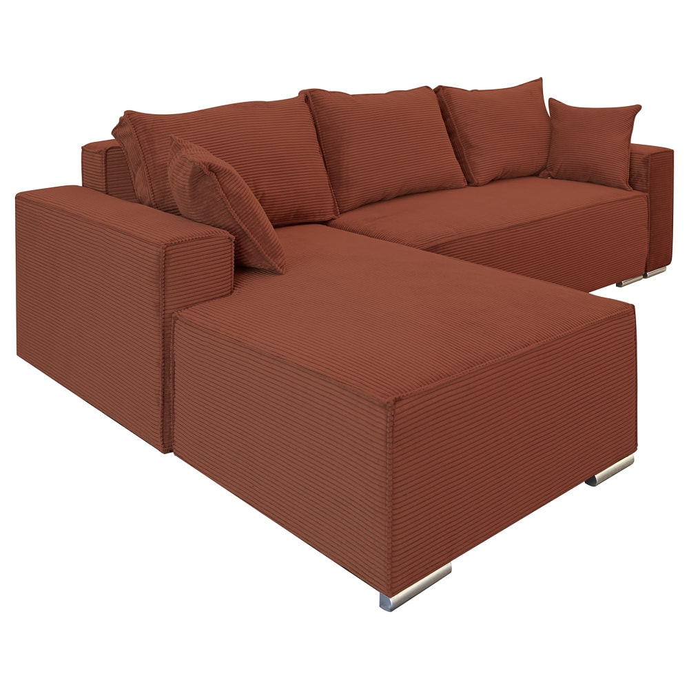 Coltar extensibil Lincoln mini stanga, cu lada de depozitare 280*185*102, caramiziu [1]