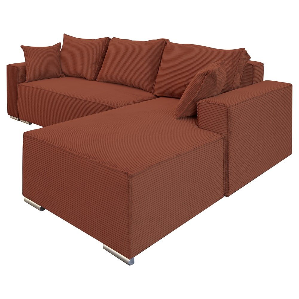 Coltar extensibil Lincoln mini dreapta, cu lada de depozitare 280*185*102, caramiziu -52 N [1]