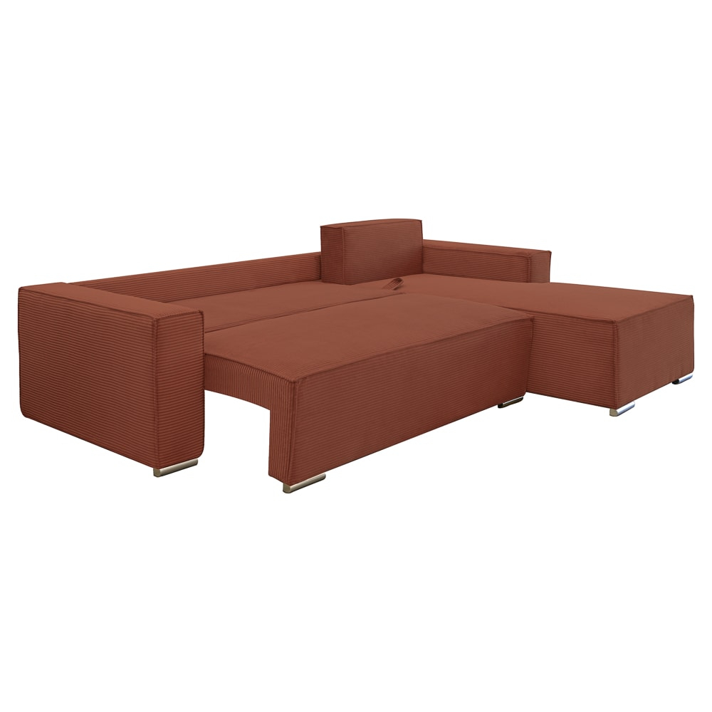 Coltar extensibil Lincoln mini dreapta, cu lada de depozitare 280*185*102, caramiziu -52 N [3]