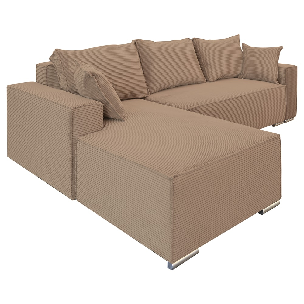 Coltar extensibil Lincoln mini stanga, cu lada de depozitare, 280*185*102 cm, cappuccino 17N [1]