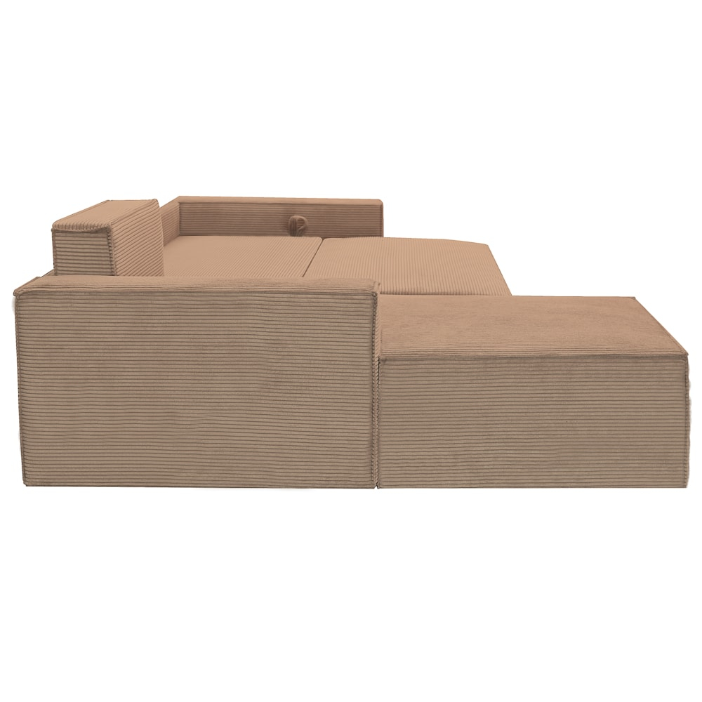 Coltar extensibil Lincoln mini stanga, cu lada de depozitare, 280*185*102 cm, cappuccino 17N [4]