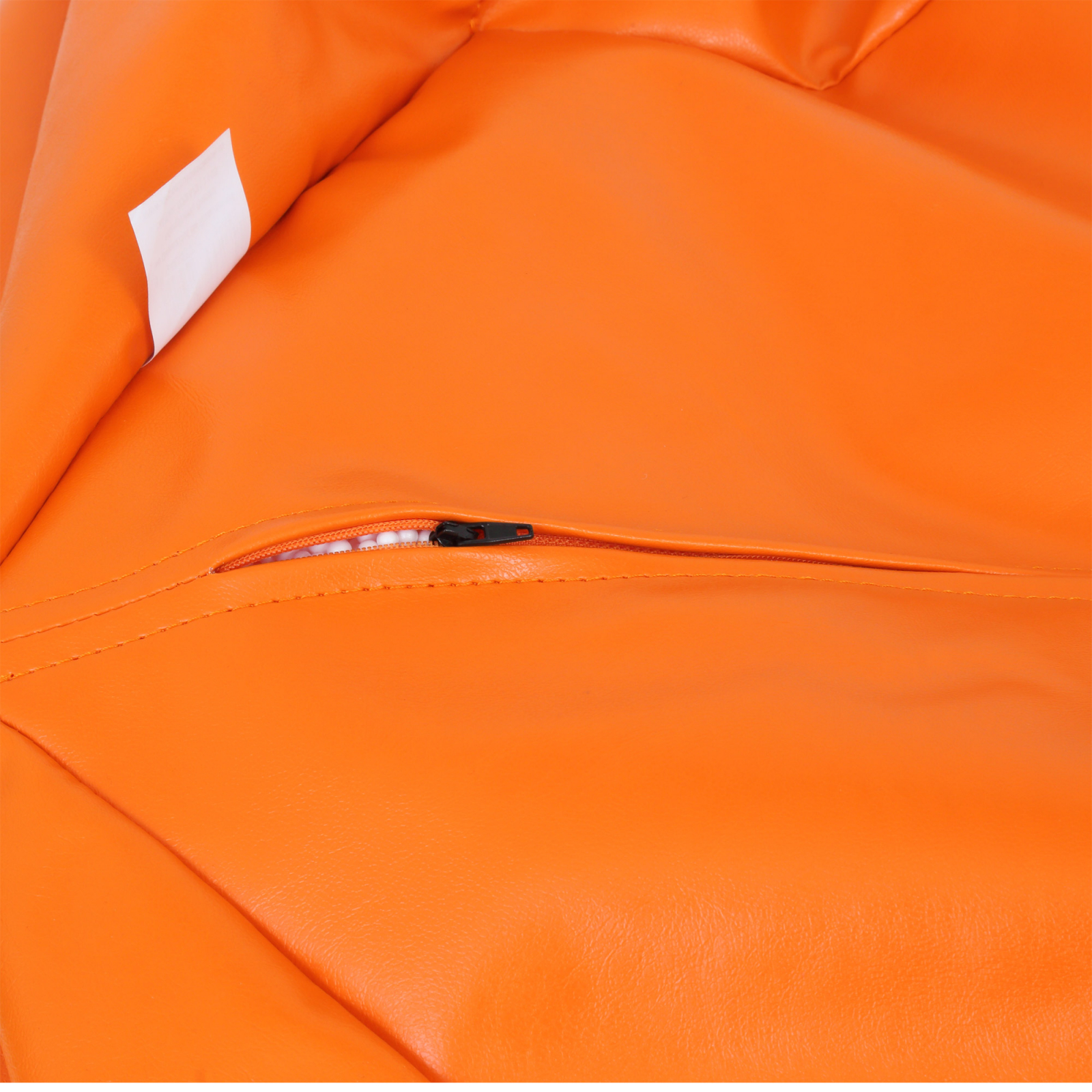 Mara - fotoliu puff - imitatie piele - portocaliu [2]