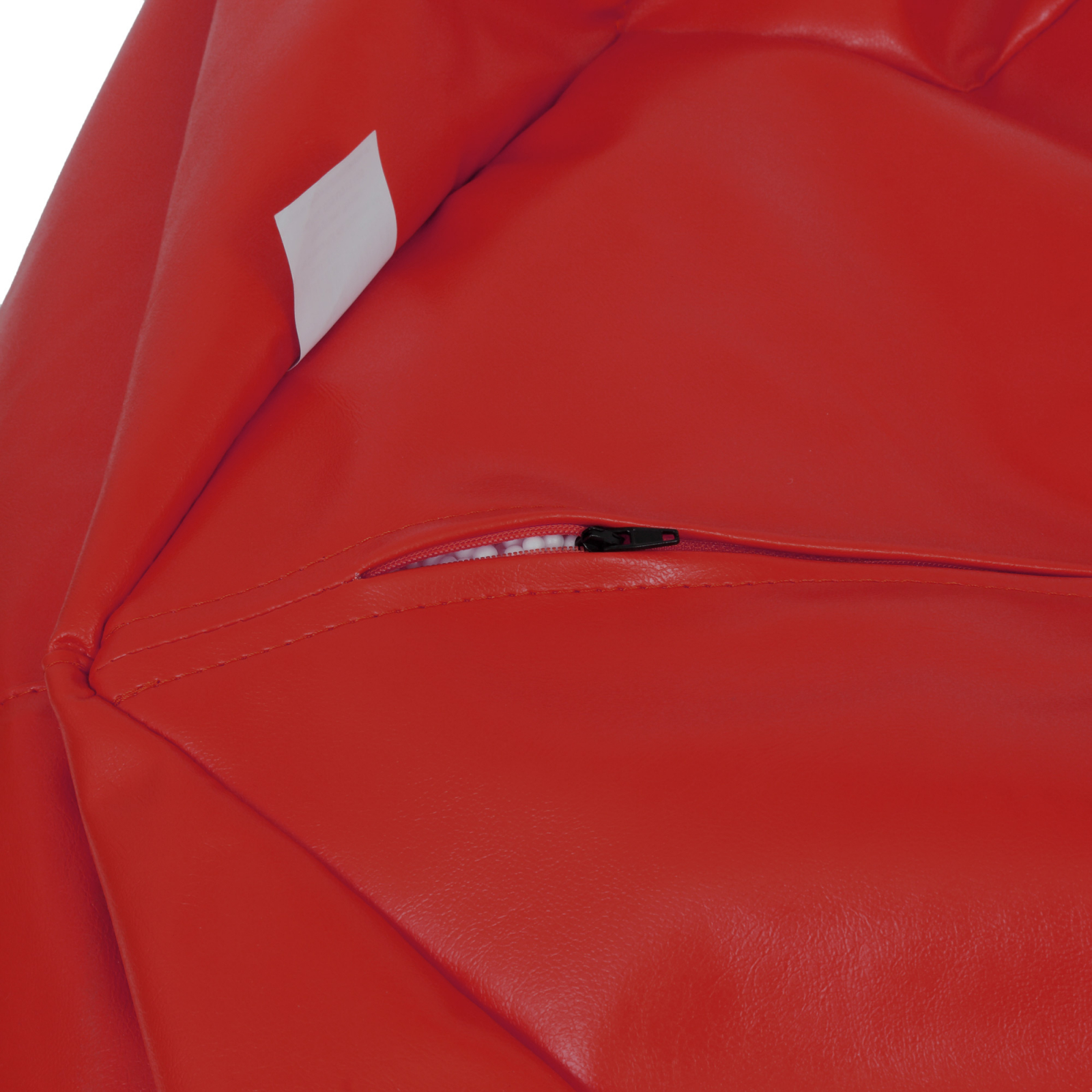 Mara - fotoliu puff - imitatie piele - rosu [2]