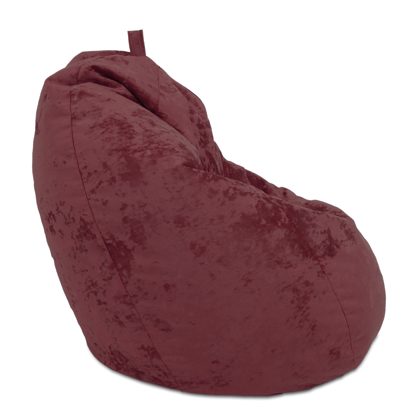 Mara - fotoliu puff - stofa E - visiniu 42 [1]