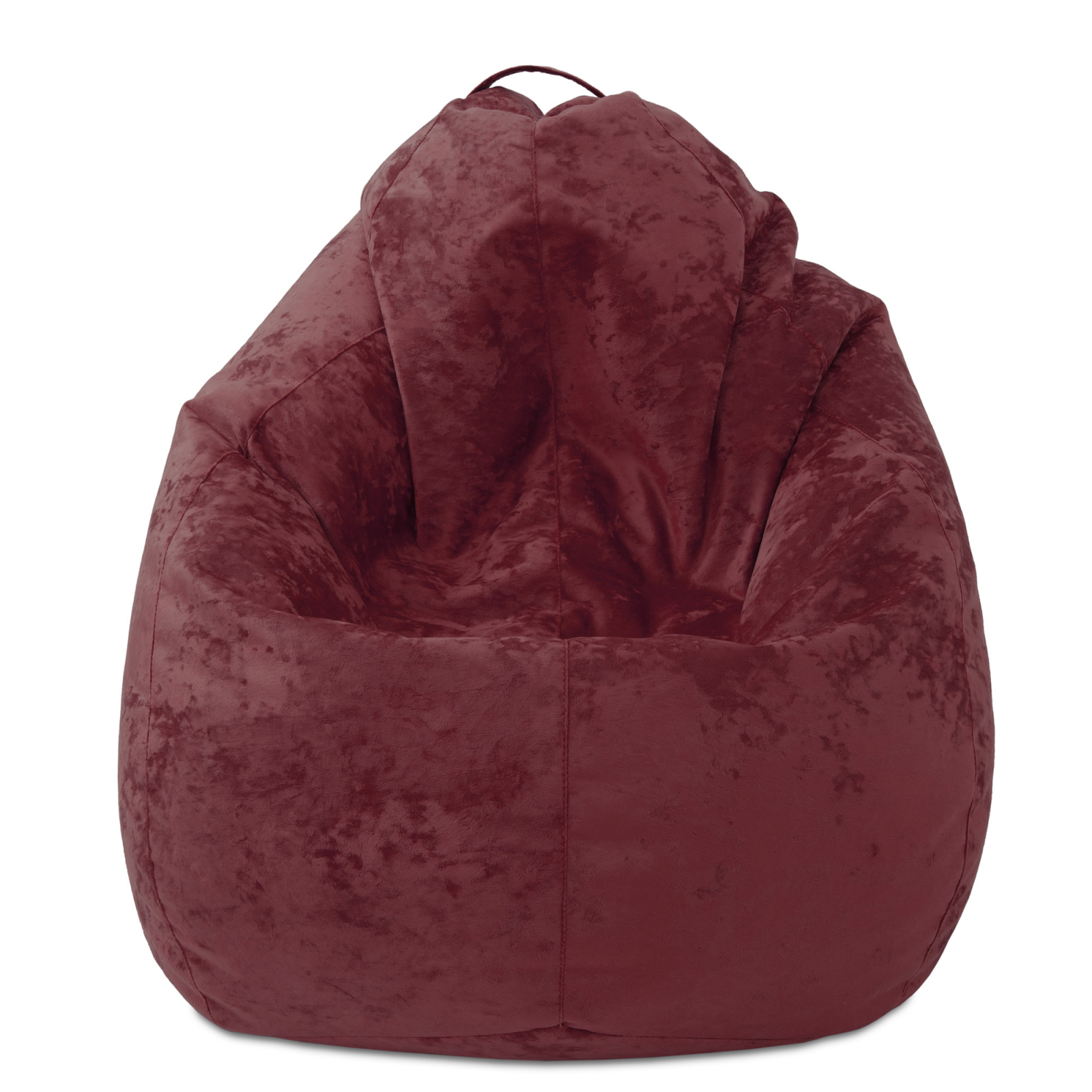 Mara - fotoliu puff - stofa E - visiniu 42 [2]