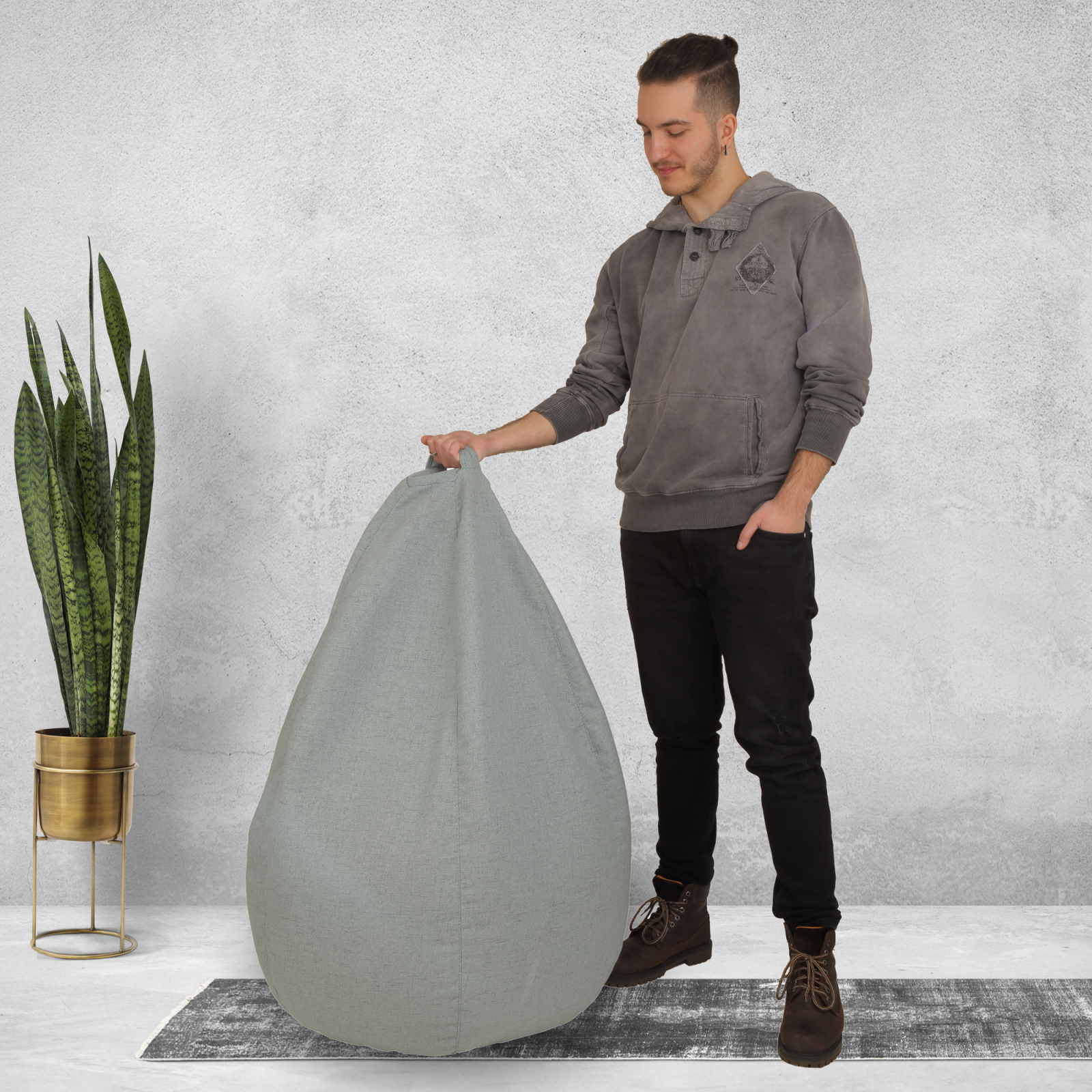 Mara - fotoliu puff - stofa G - vernil 20 [5]