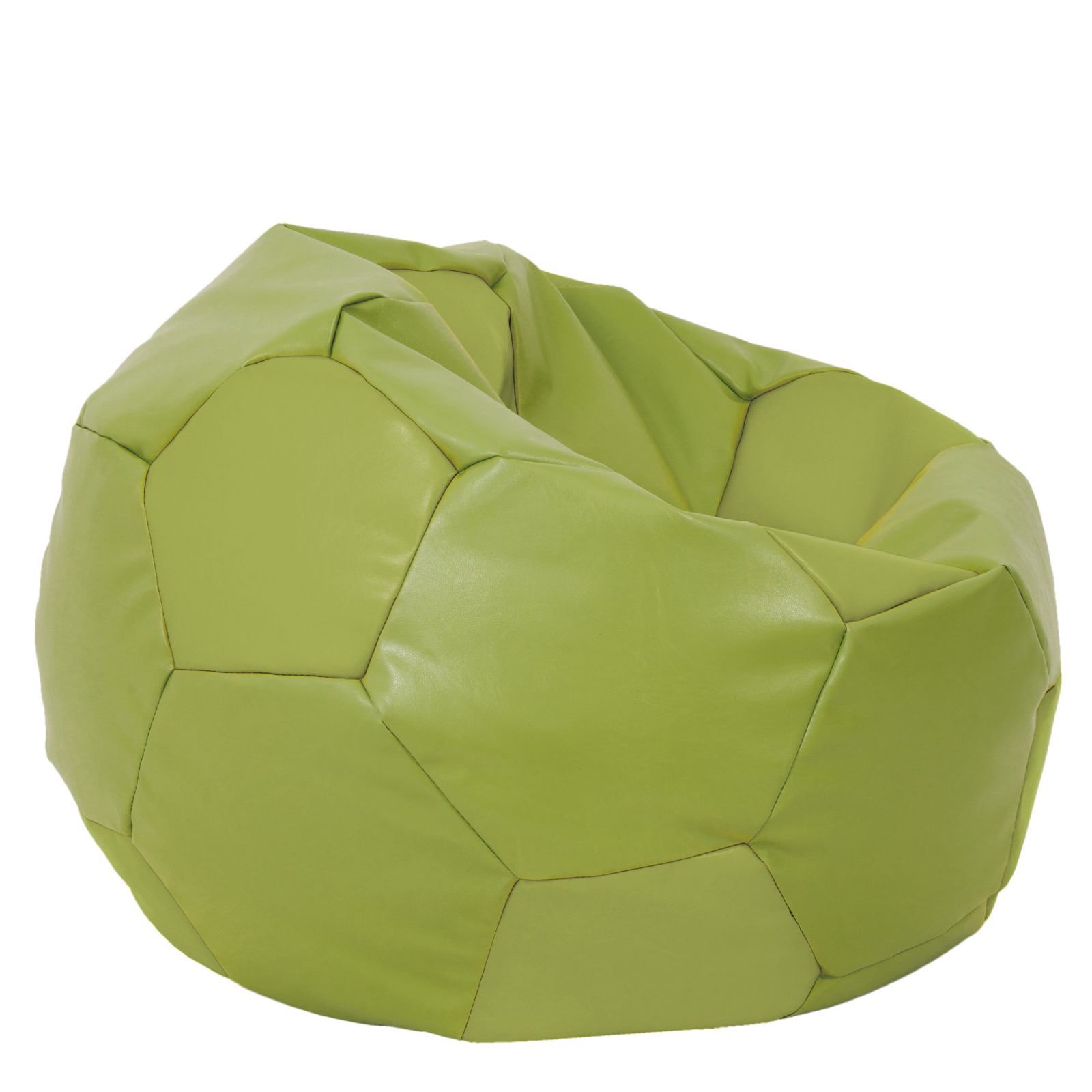 Mega Ball - fotoliu puf - imitatie piele verde [1]
