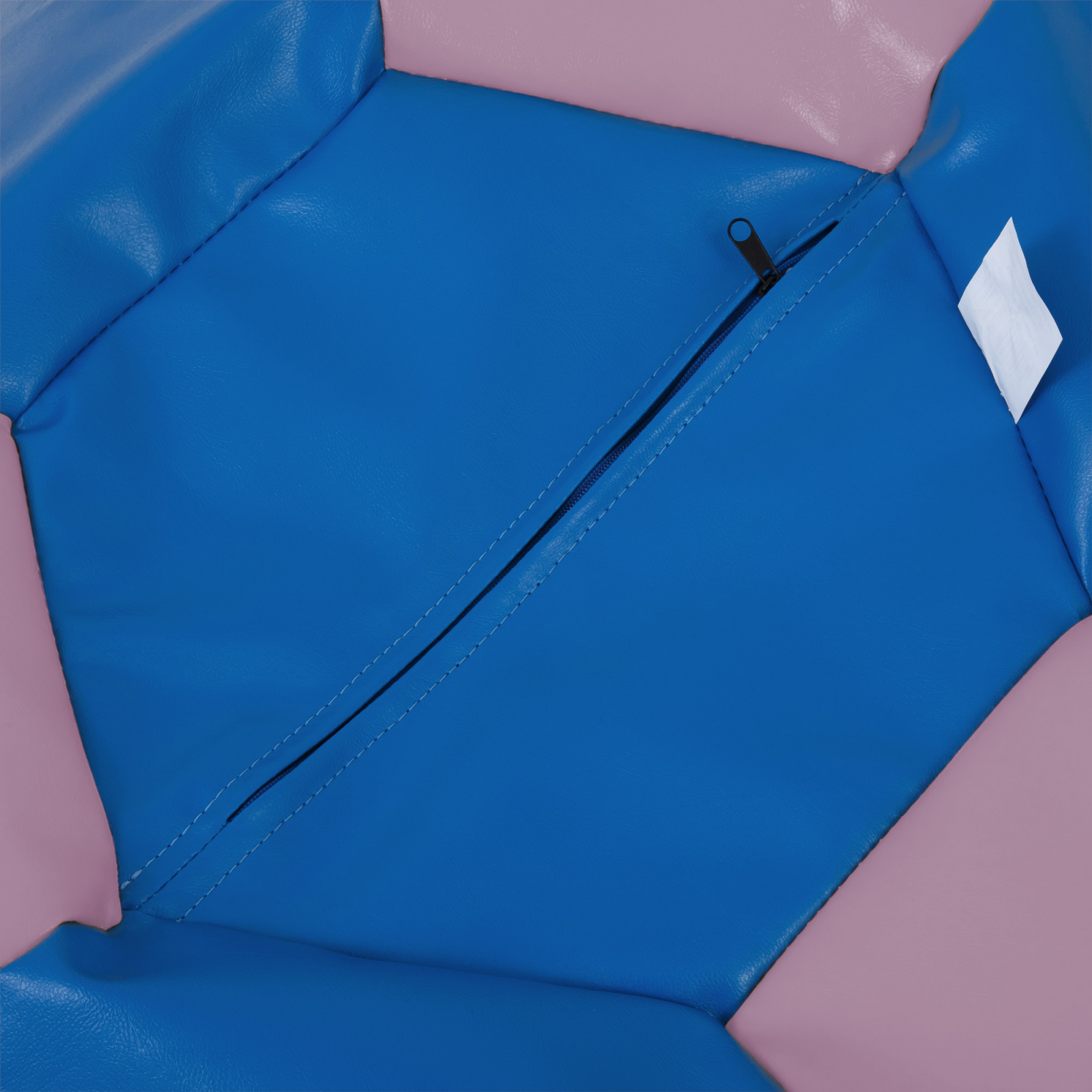 Mega Ball - fotoliu puf - imitatie piele albastru/mov [2]