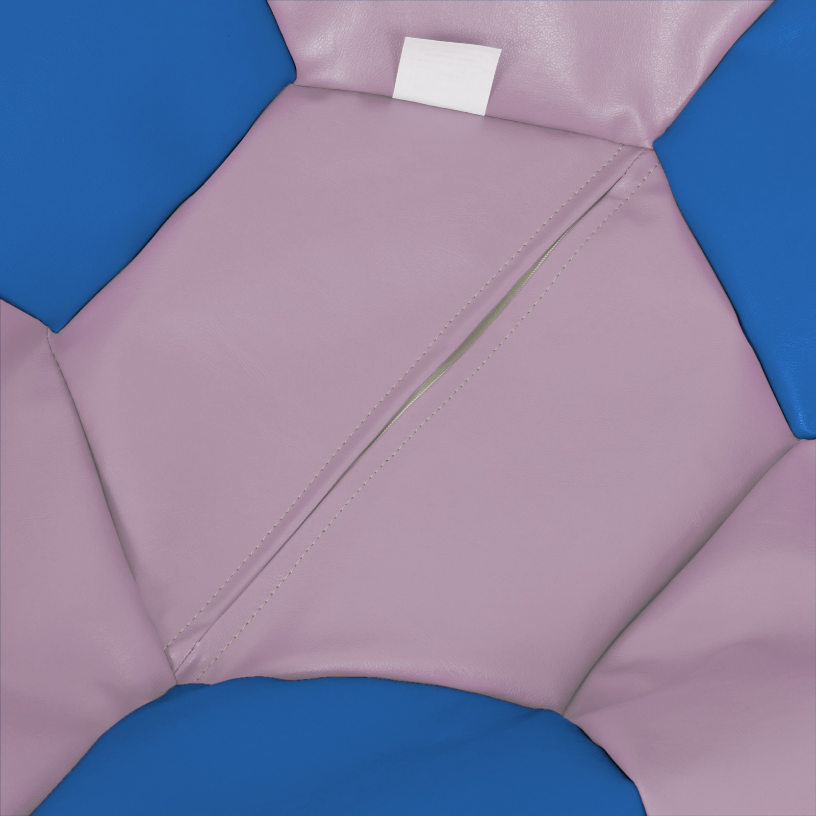 Mondo Ball - fotoliu puf - imitatie piele - mov/albastru [2]