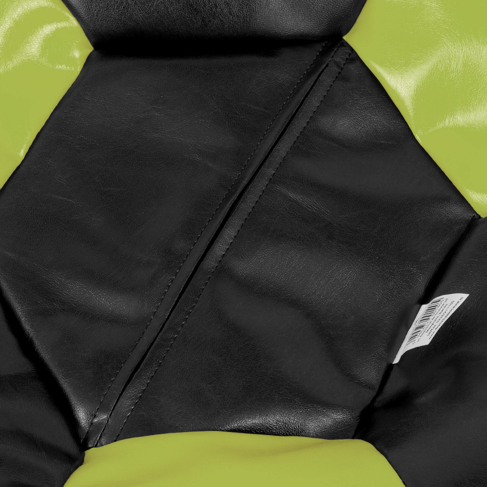 Mondo Ball - fotoliu puf - imitatie piele - negru/verde [2]