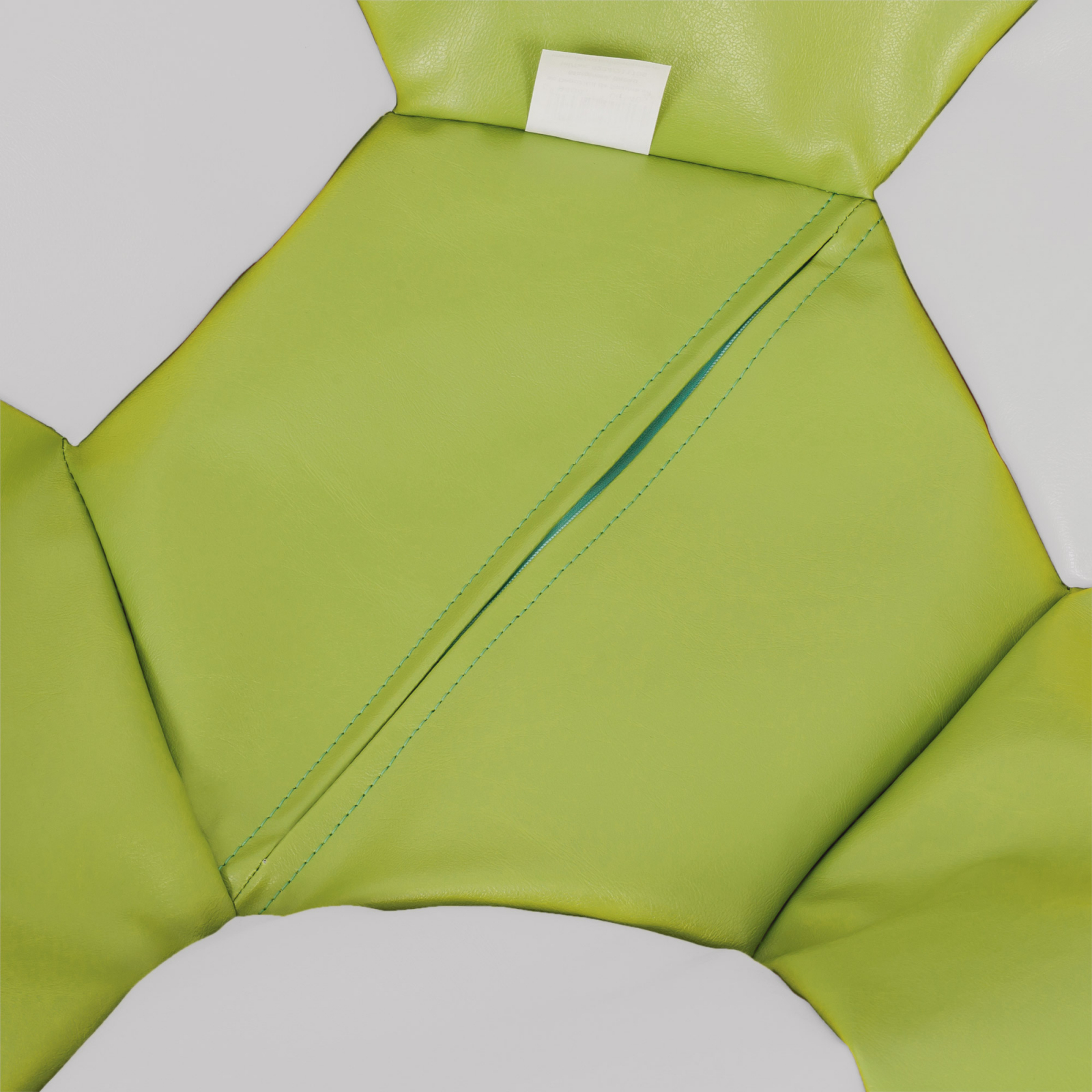 Mondo Ball - fotoliu puf - imitatie piele - verde/alb [2]