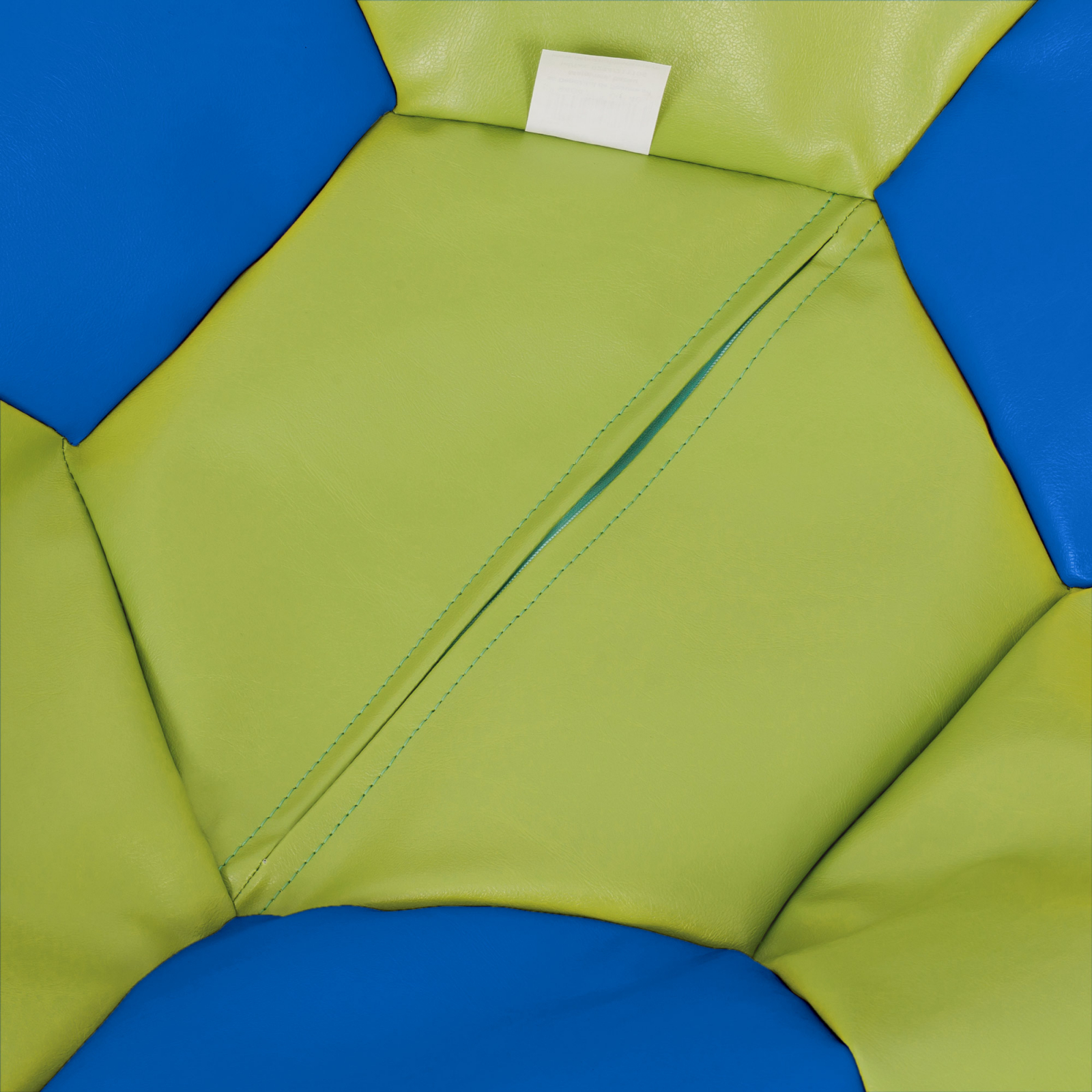 Mondo Ball - fotoliu puf - imitatie piele - verde/albastru [2]