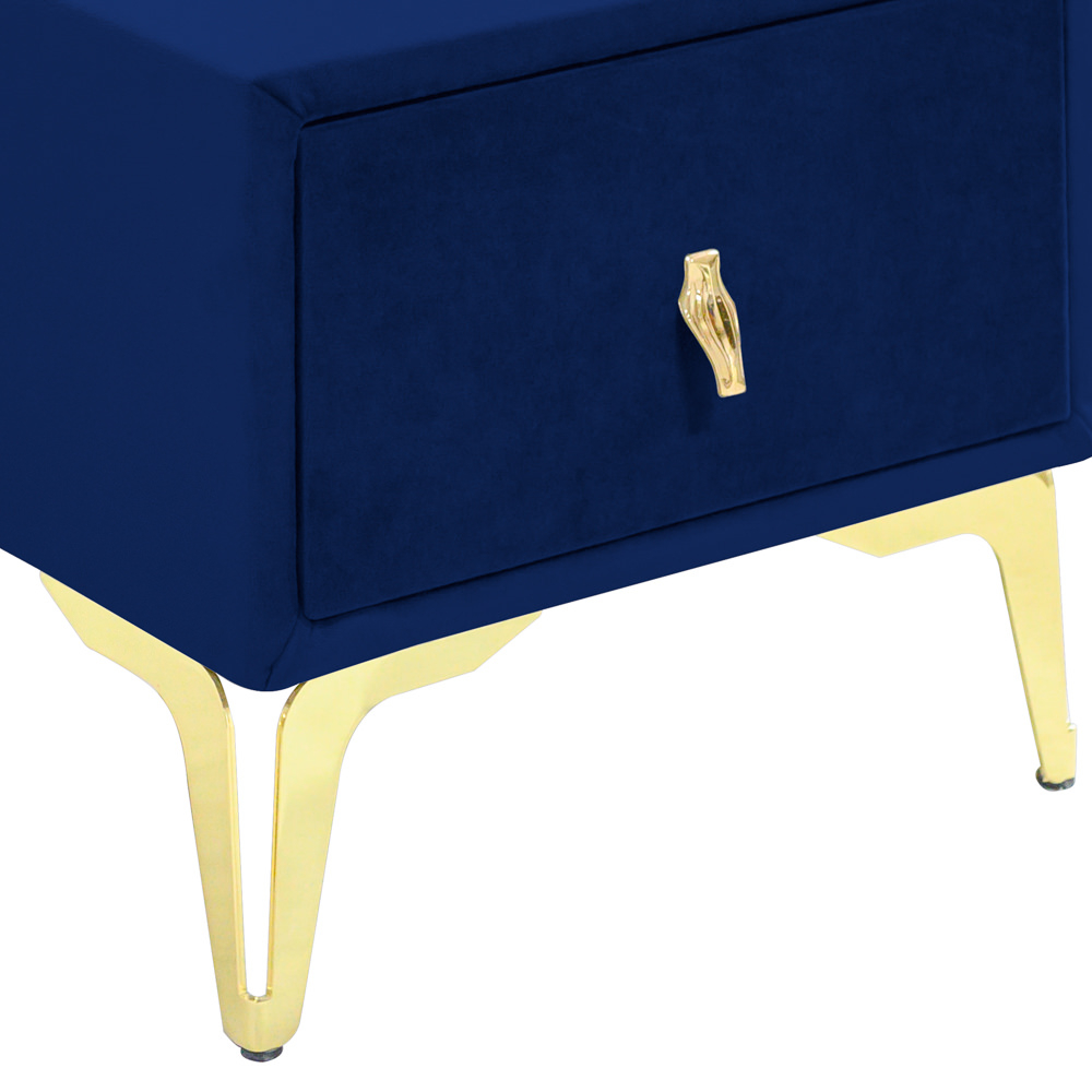 Noptiera tapitata albastru imperial, cu picioare aurii [4]