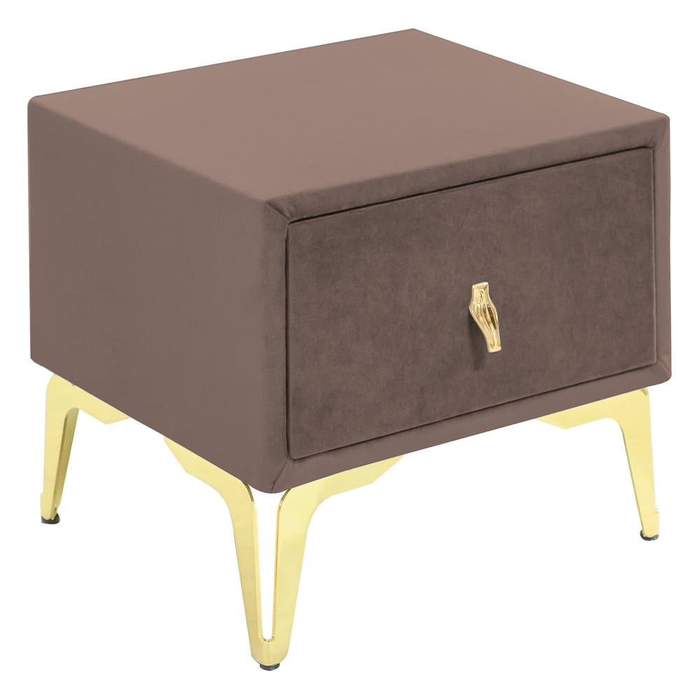 Noptiera tapitata cappucino, cu picioare aurii [1]