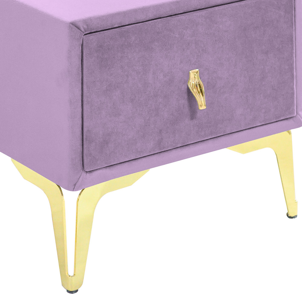 Noptiera tapitata lila, cu picioare aurii [4]