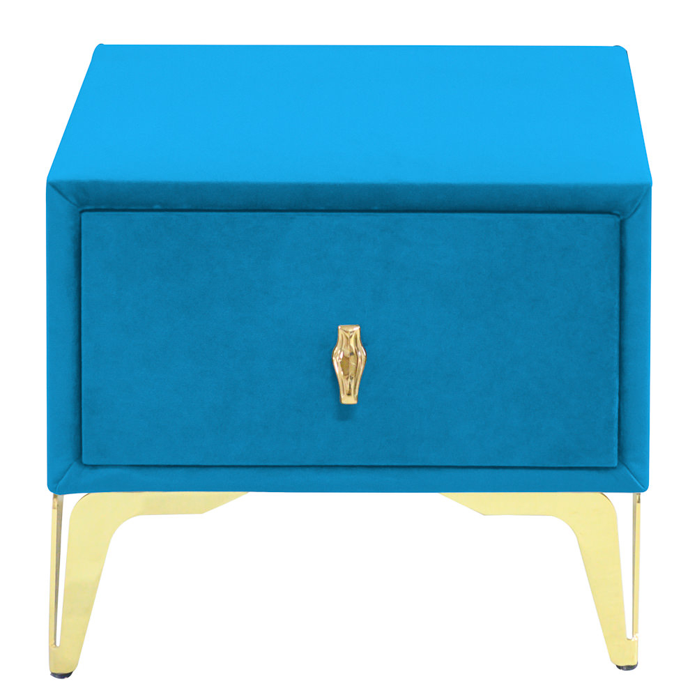 Noptiera tapitata albastru deschis, cu picioare aurii [2]