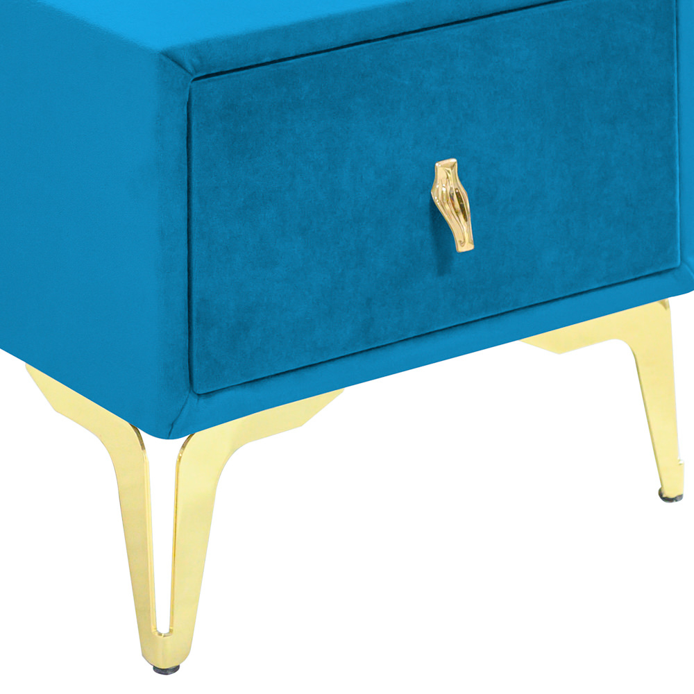 Noptiera tapitata albastru deschis, cu picioare aurii [4]