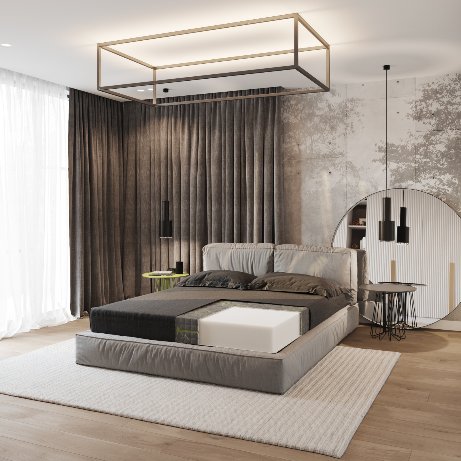 Saltea GREEN SPORT GELADI 80 cm * 190 cm * 20 cm, structura cu poliuretanica, fermitate moale, husa detasabila [2]