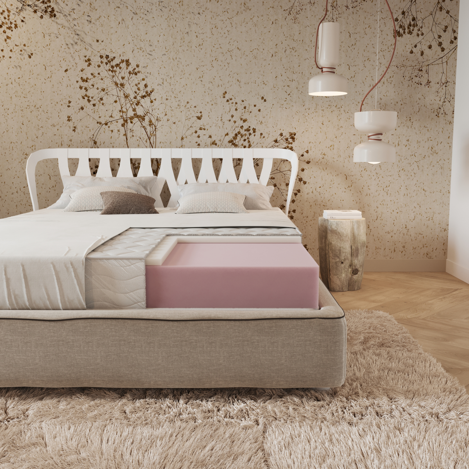 Saltea MEMORY EKO SOFT GELADI 80 cm * 190 cm * 20 cm, structura cu spuma poliuretanica+memory, fermitate moale [3]