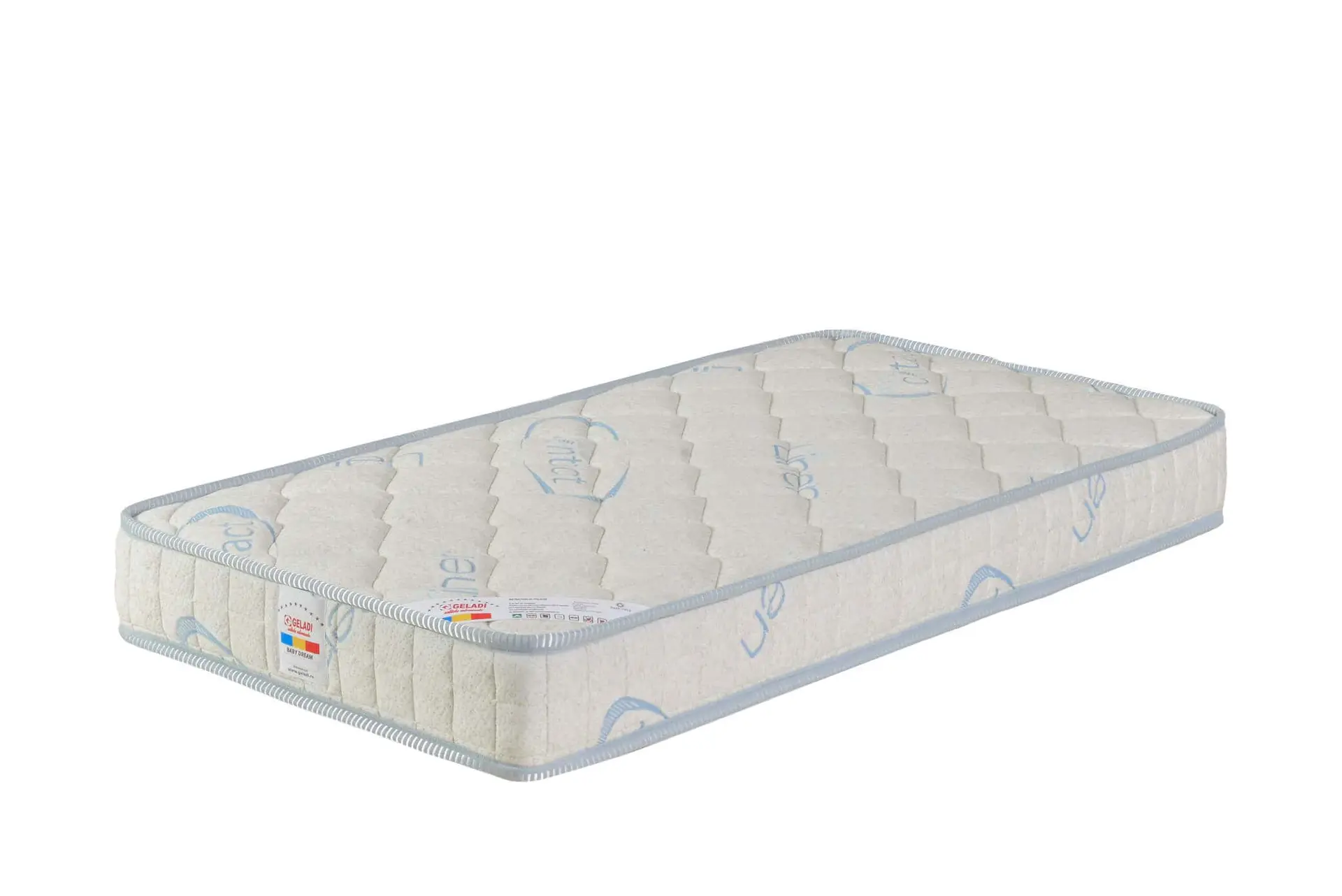 Saltea pentru copii BABY DREAM Geladi, 120cm*60cm*12cm, fermitate ridicata, husa antibacteriana cu fibre din cocos, lana, bumbac [2]