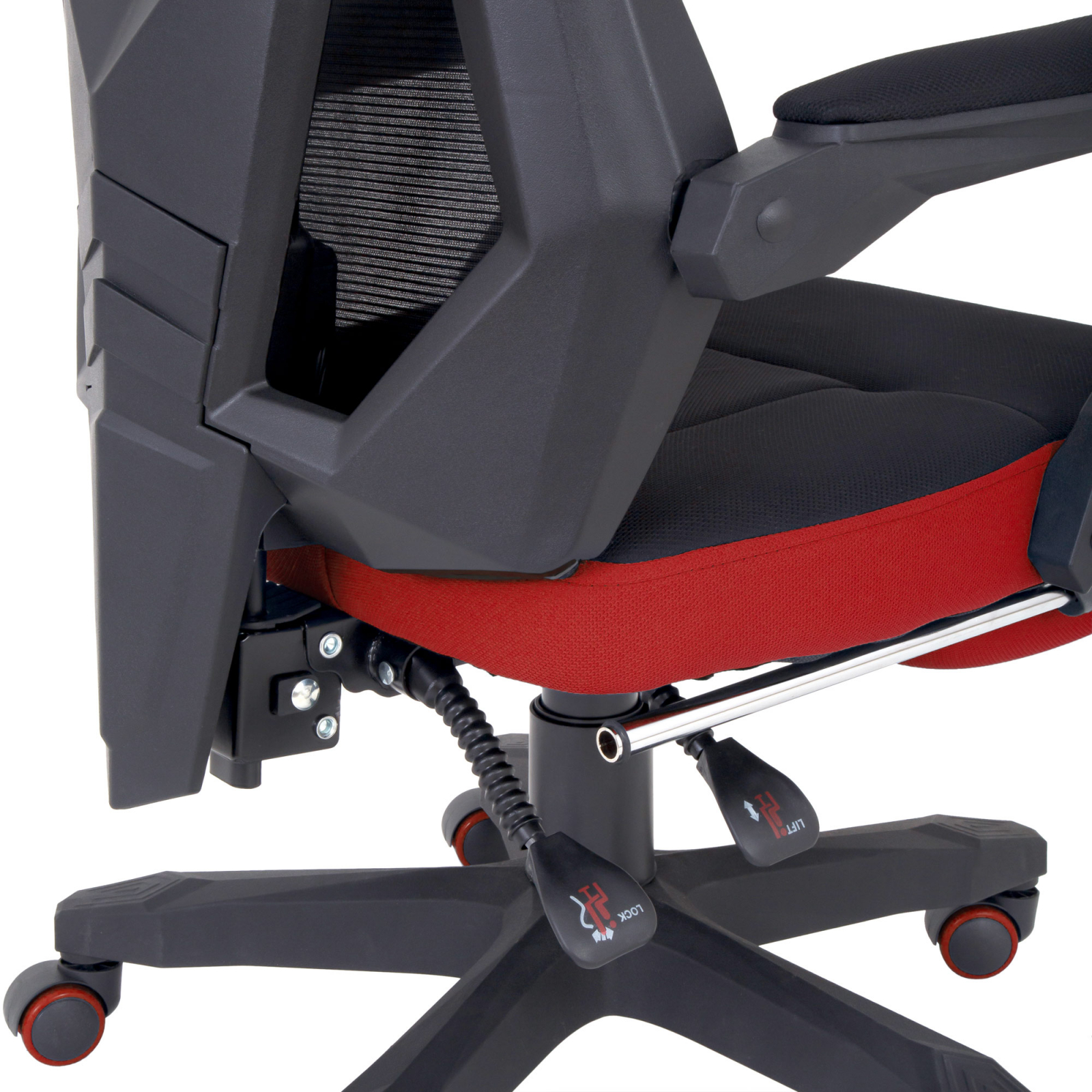 Scaun gaming Florenta - negru/rosu [5]