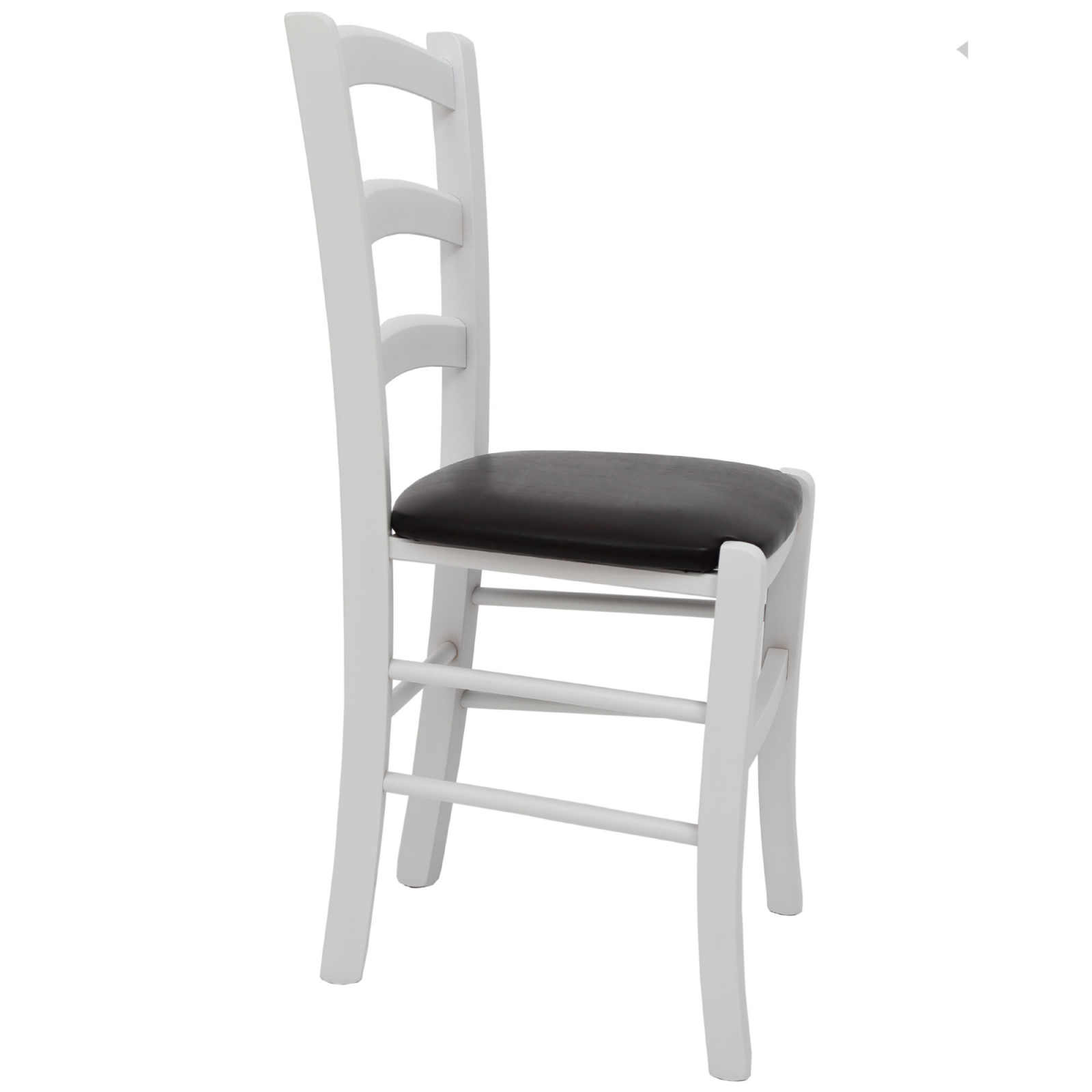 Scaun Paesana, cadru fag, culoare alb, material piele ecologica wenge [2]