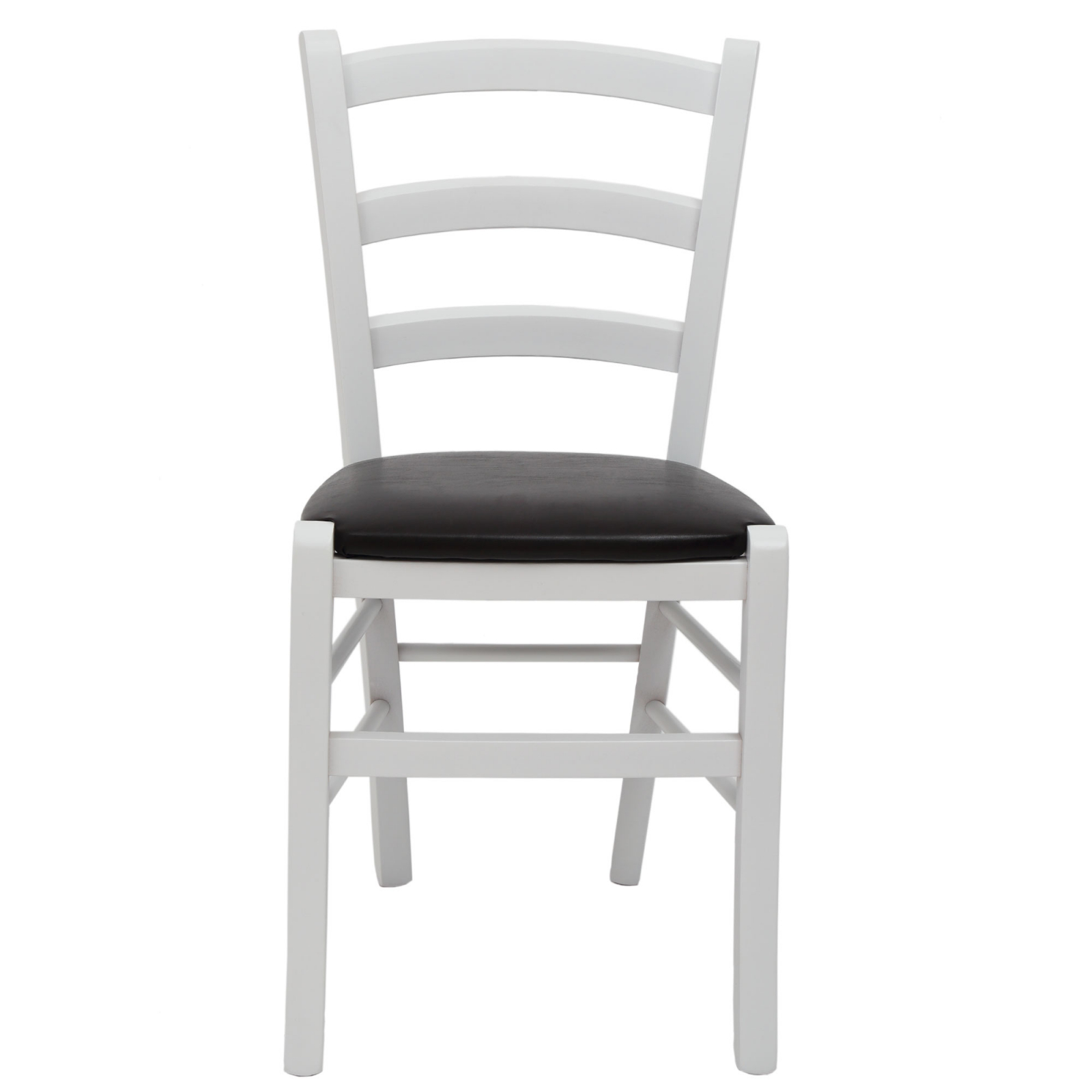 Scaun Paesana, cadru fag, culoare alb, material piele ecologica wenge [1]