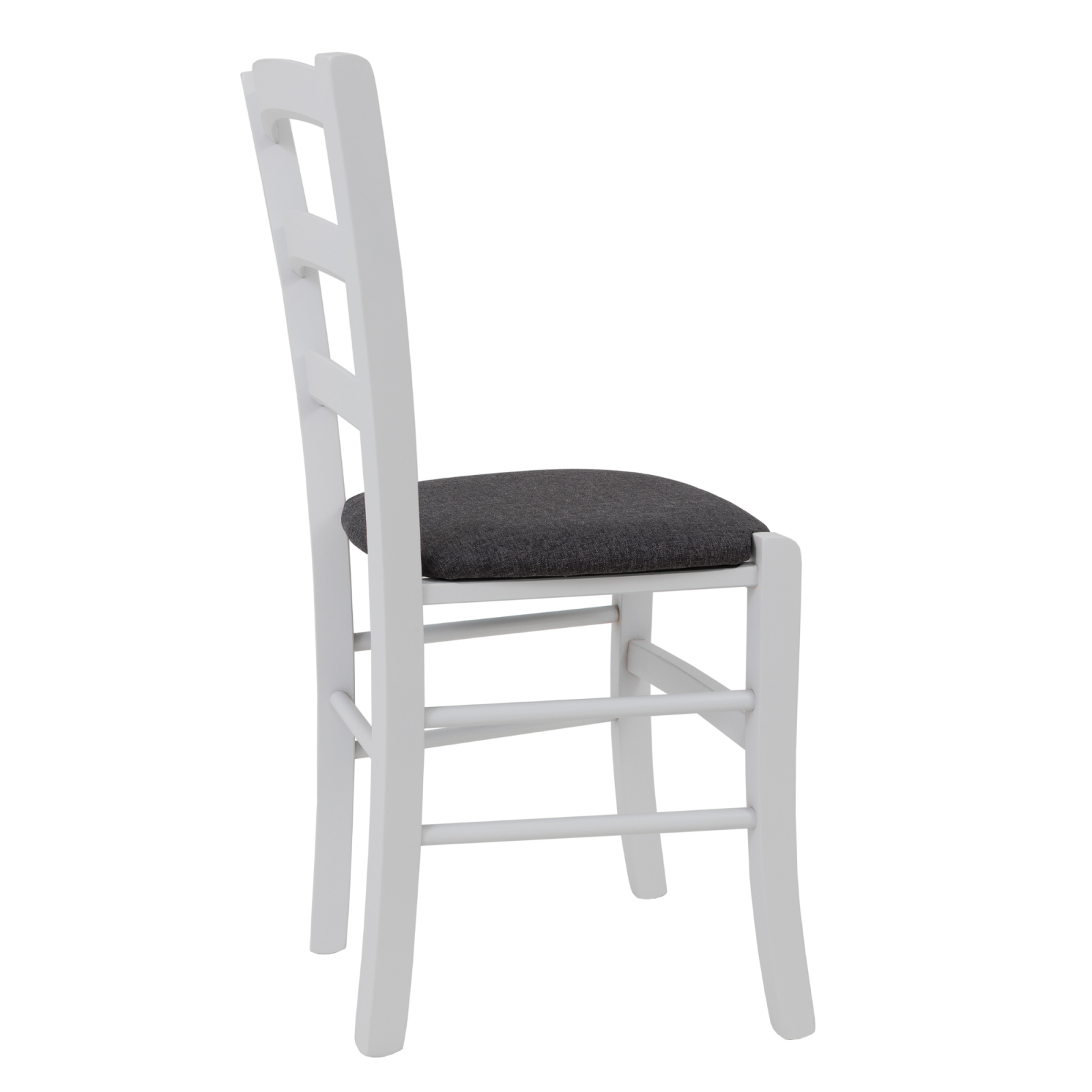 Scaun Paesana, cadru fag, culoare alb, material stofa S05 gri [2]