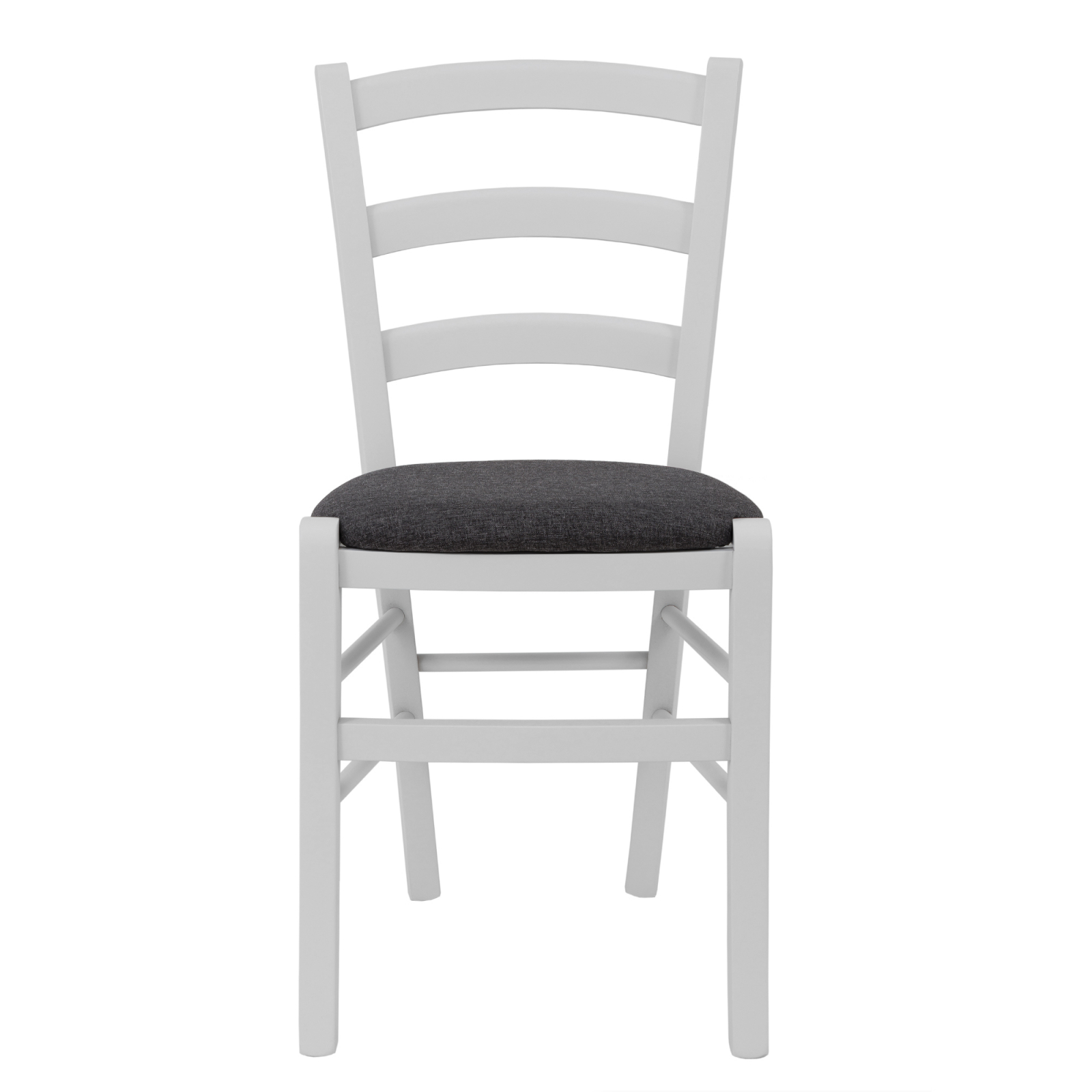 Scaun Paesana, cadru fag, culoare alb, material stofa S05 gri [1]