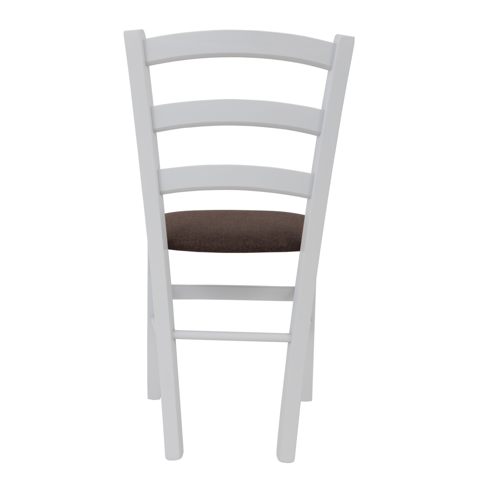 Scaun Paesana, cadru fag, culoare alb, material stofa S04 maro [3]