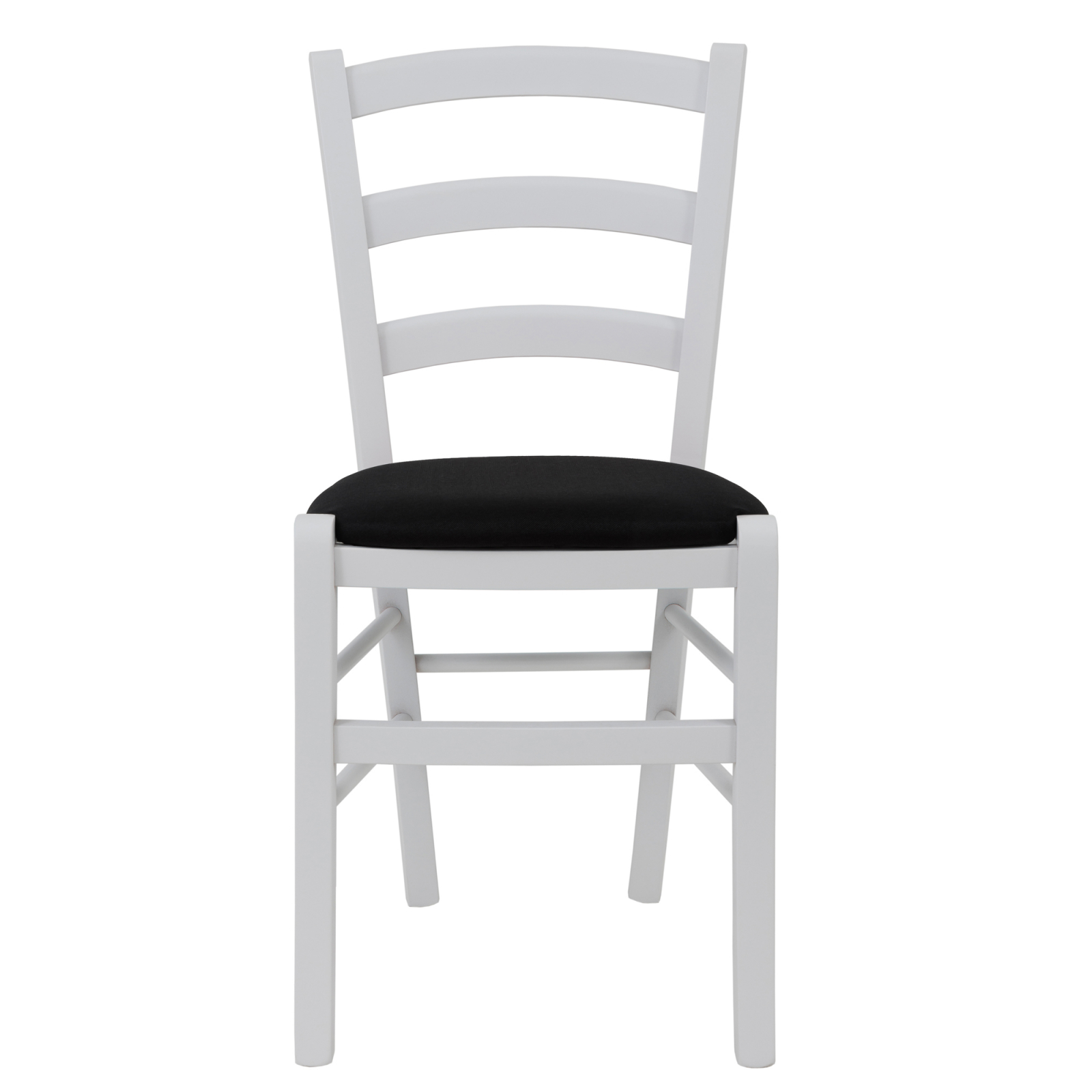 Scaun Paesana, cadru fag, culoare alb, material stofa S14 negru [1]