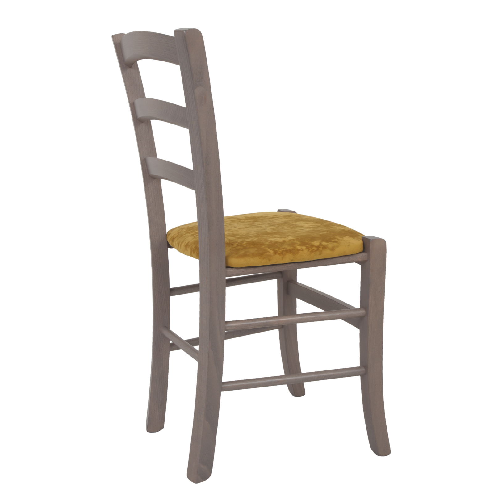 Scaun Paesana, cadru fag, culoare gri, material stofa E51 galben [2]