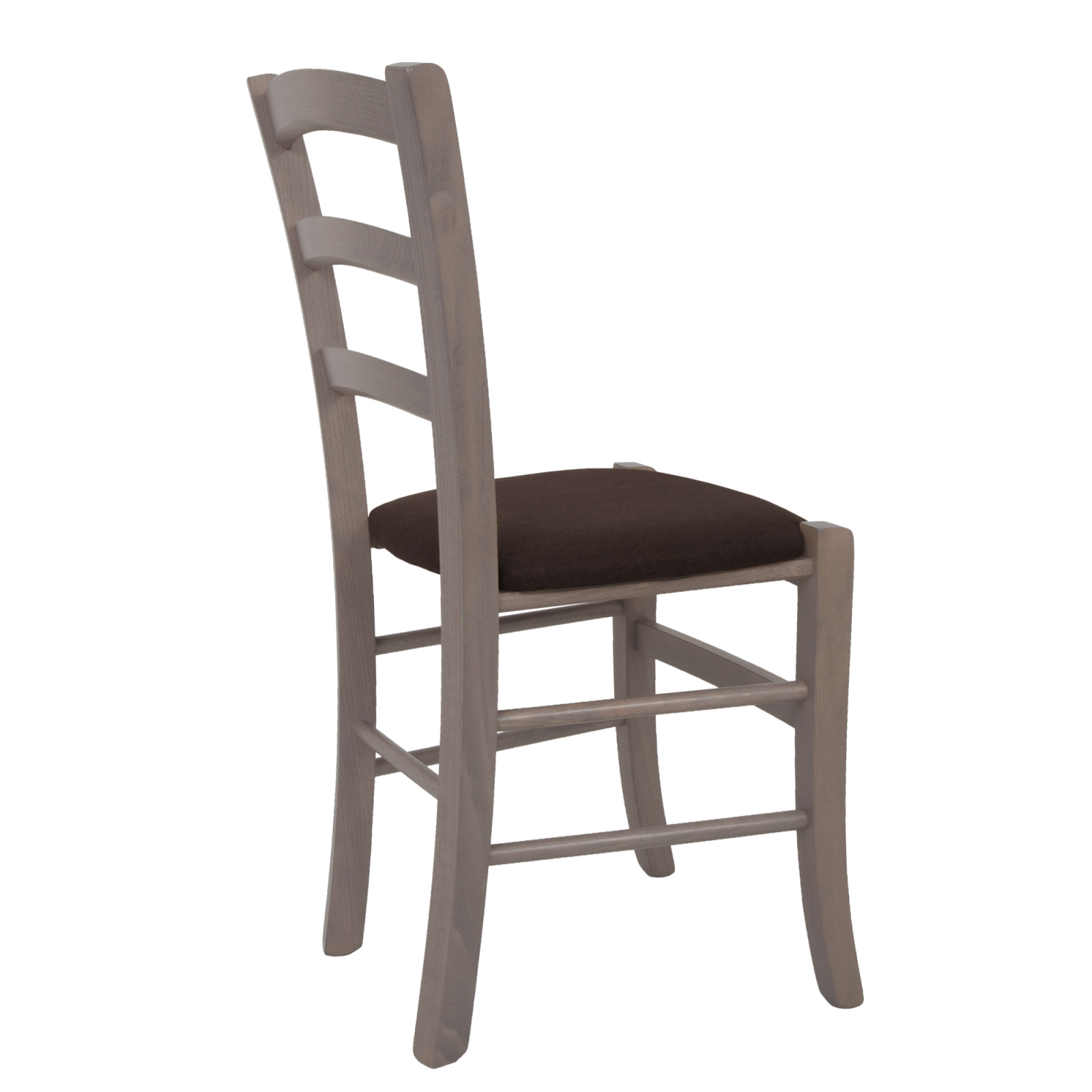 Scaun Paesana, cadru fag, culoare gri, material stofa G08 maro [2]