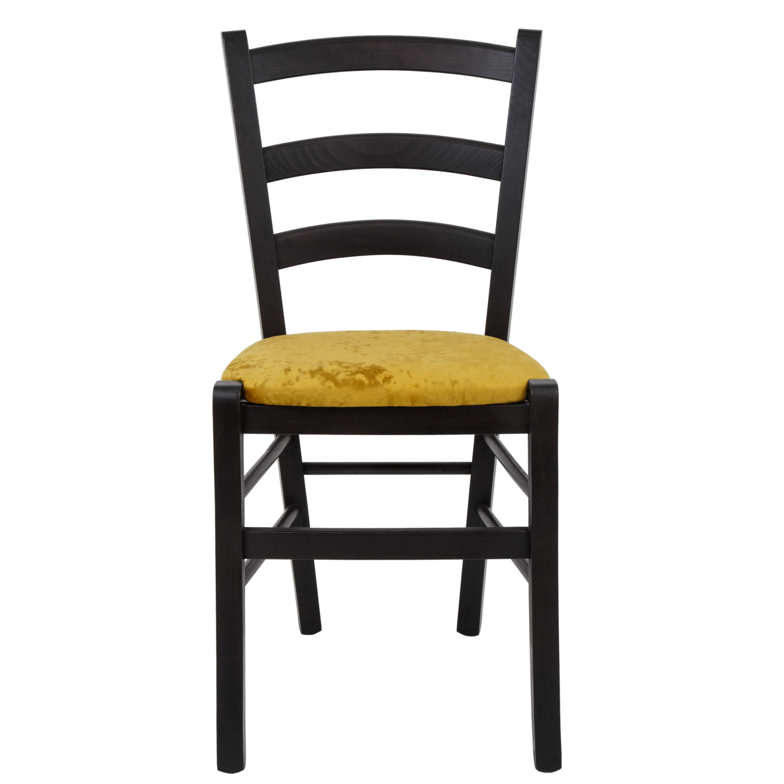 Scaun Paesana, cadru fag, culoare wenge, material stofa E51 galben [1]