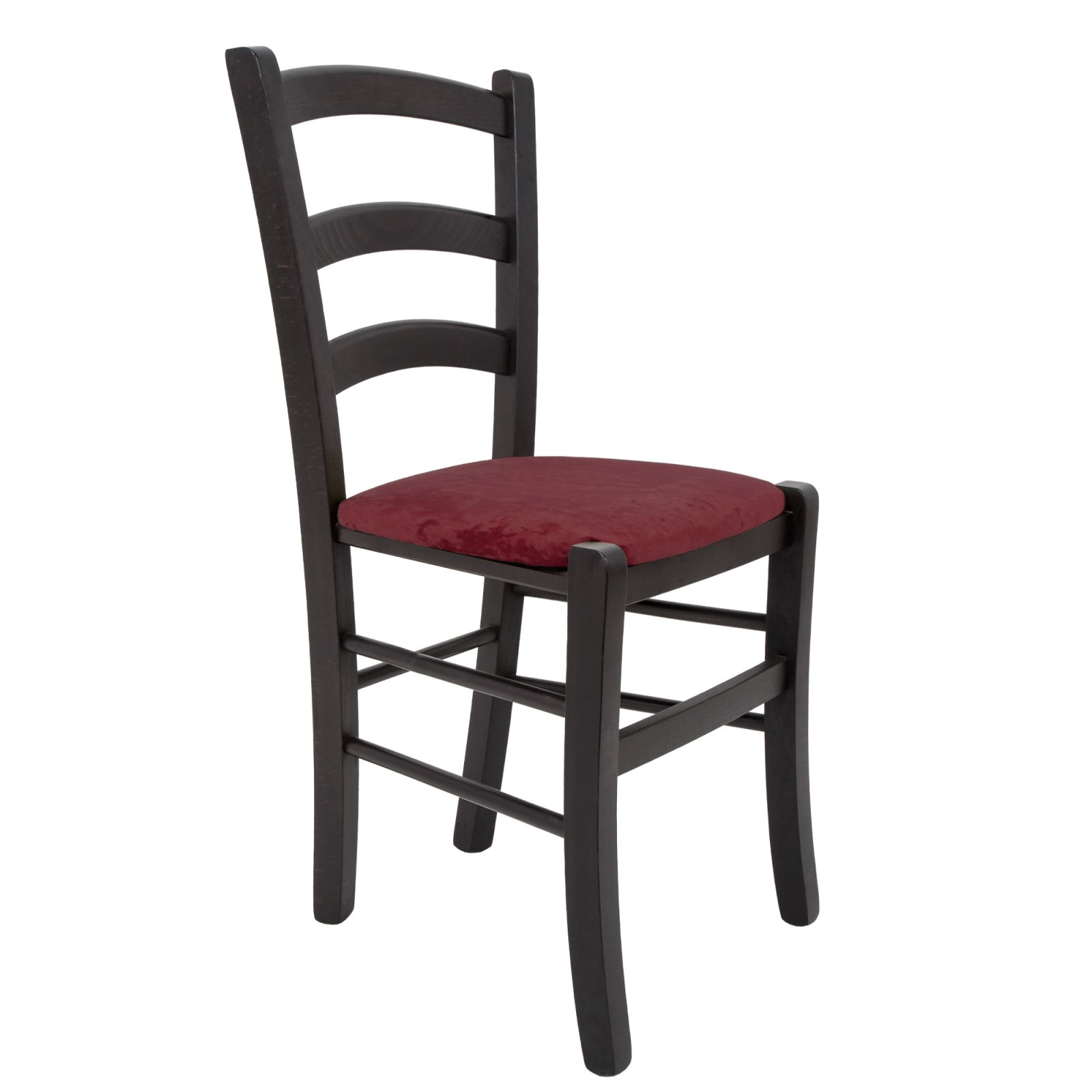 Scaun Paesana, cadru fag, culoare wenge, material stofa E42 visiniu [4]