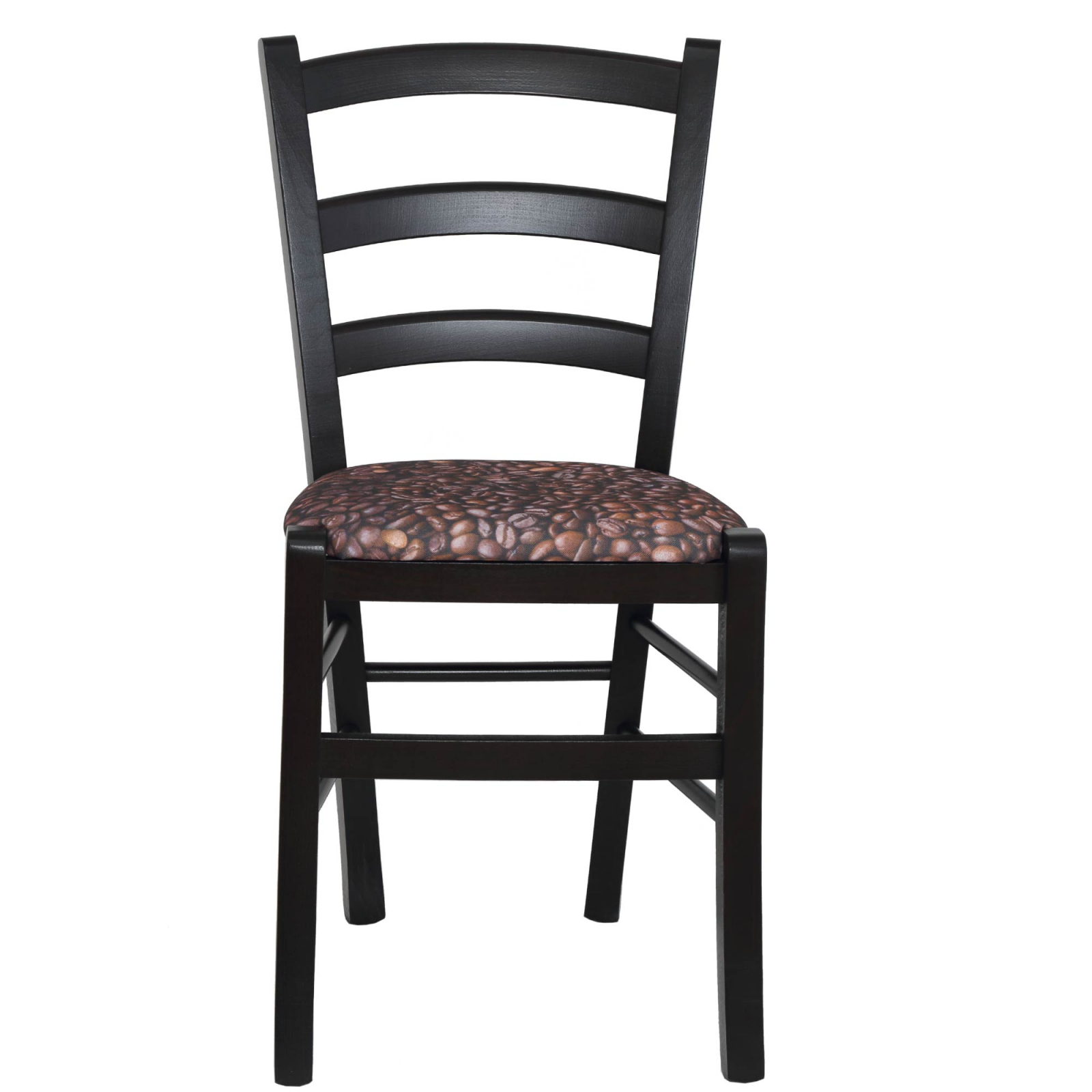 Scaun Paesana, cadru fag, culoare wenge, material stofa print catifea [2]